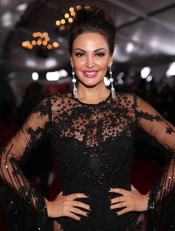 bleona red carpet dress Bleona - Grammy Awards