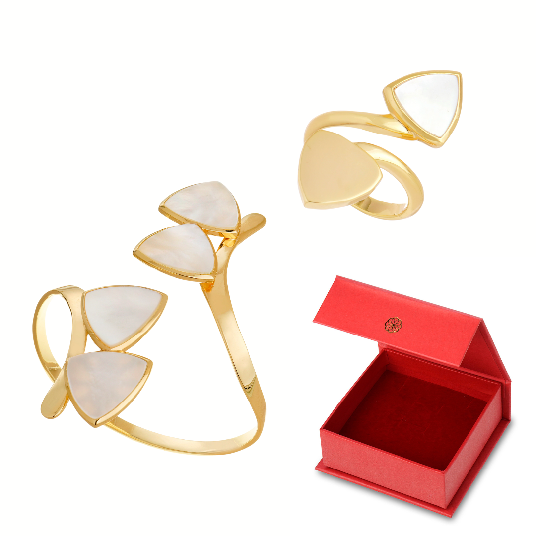 Aphrodite & Aurora Gift Set – White Mother of Pearl