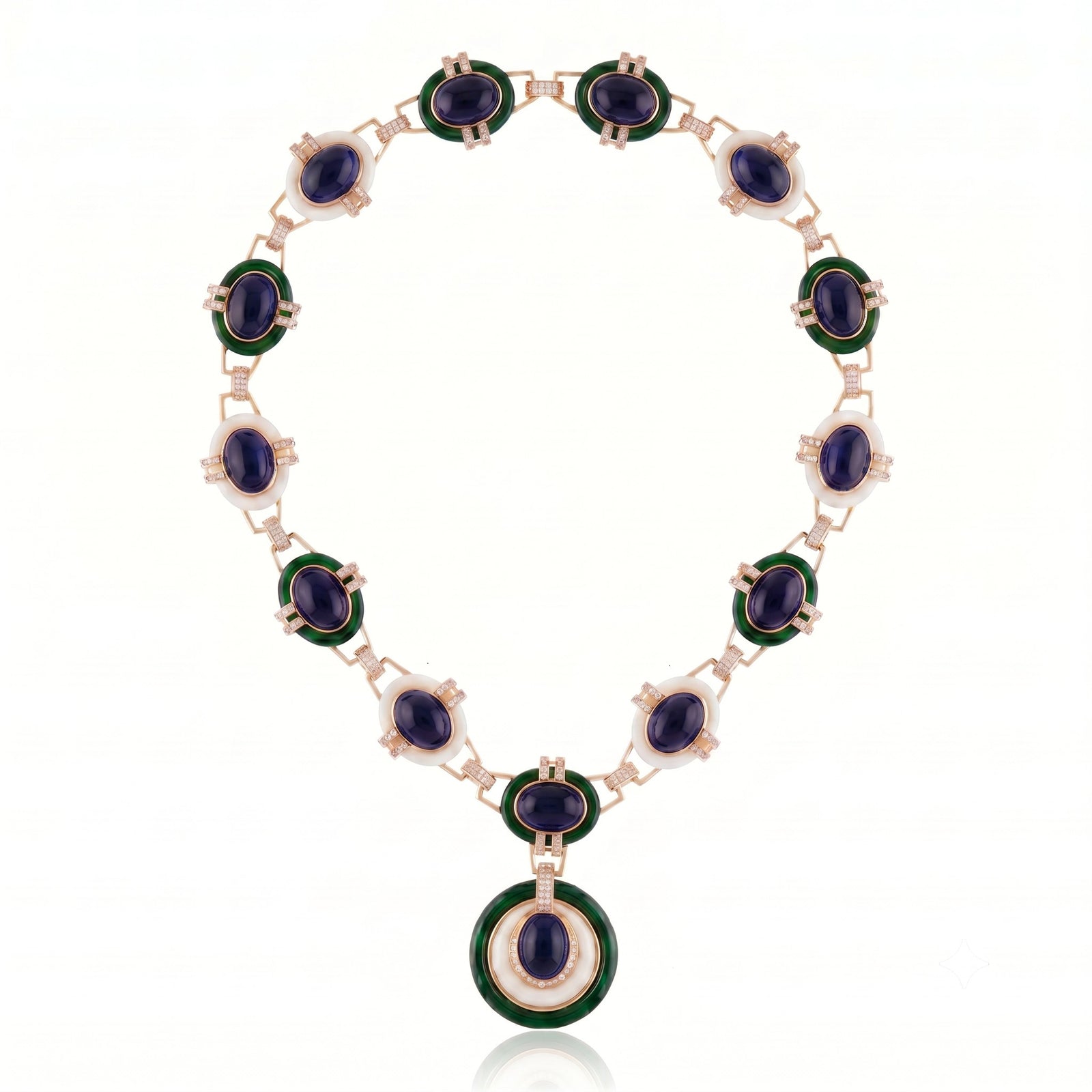 Machu Picchu Necklace Green
