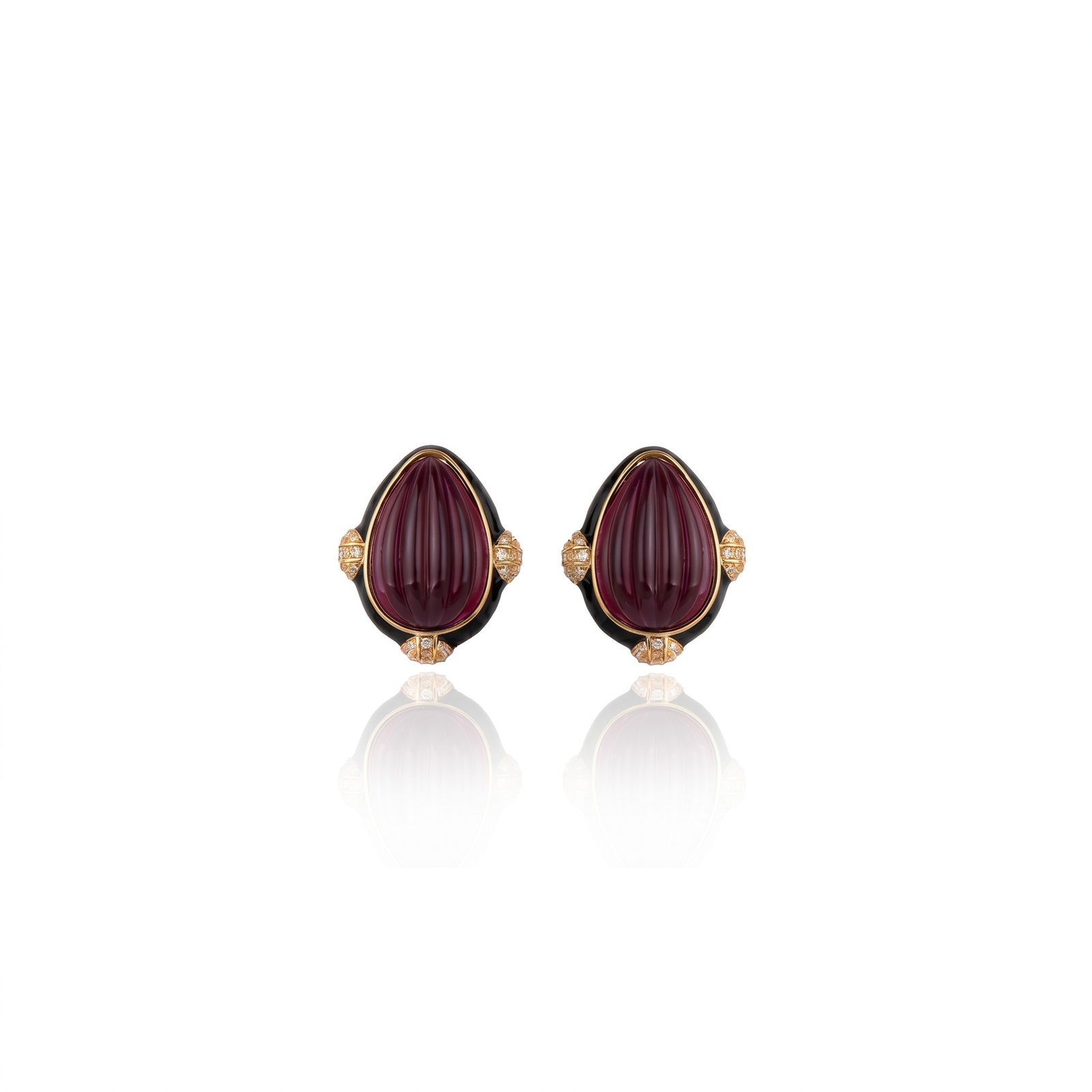 Quilla Earrings Burgundy