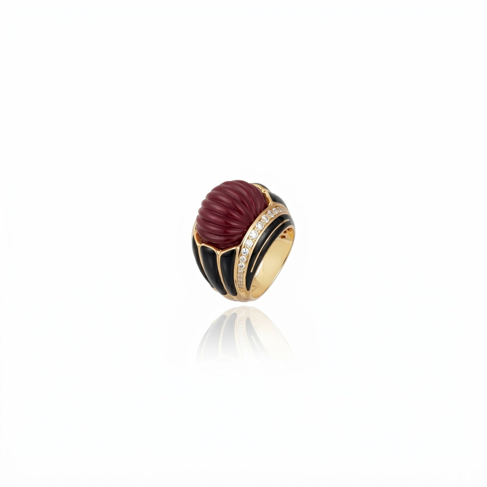Empress Ring Burgundy