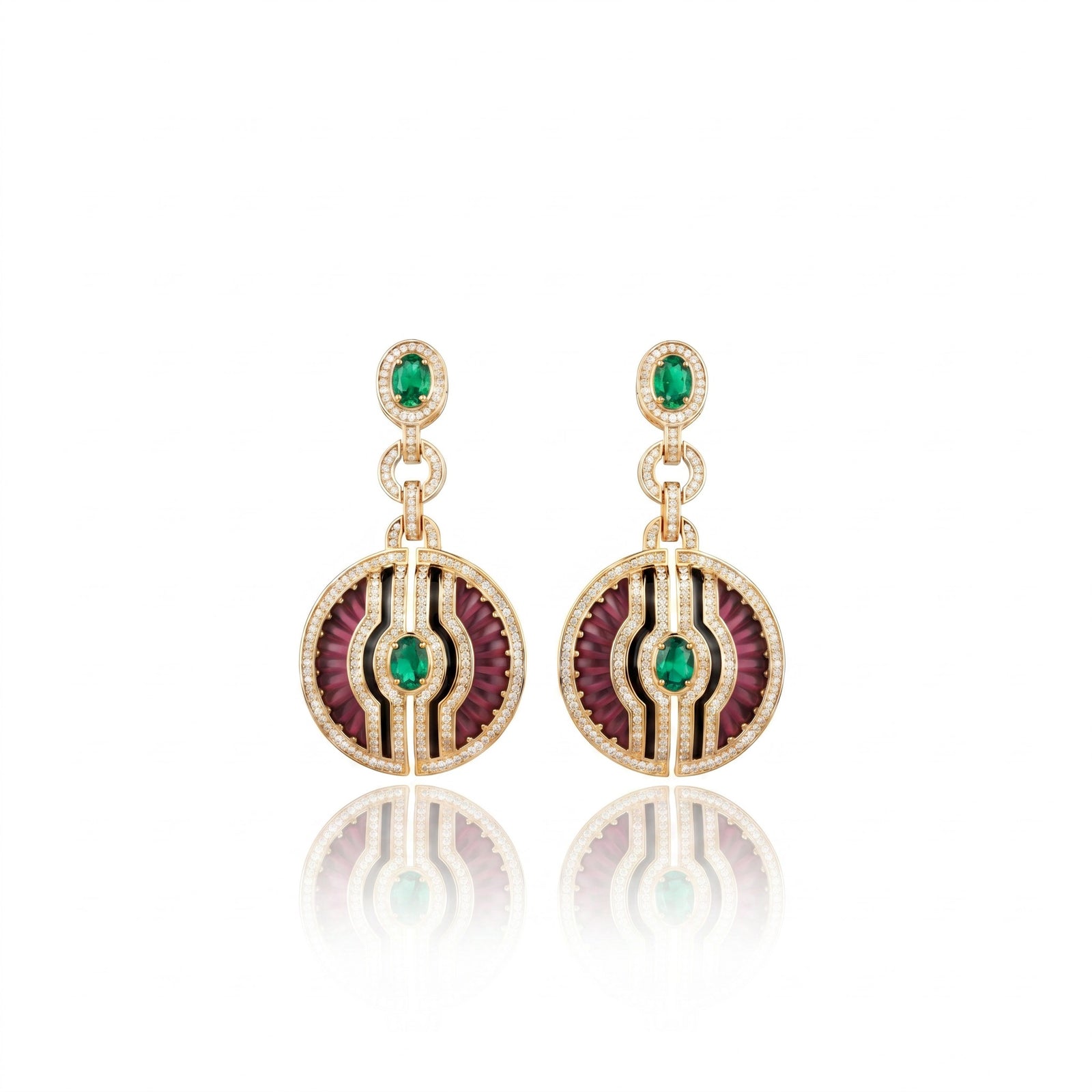 Inti Earrings Red
