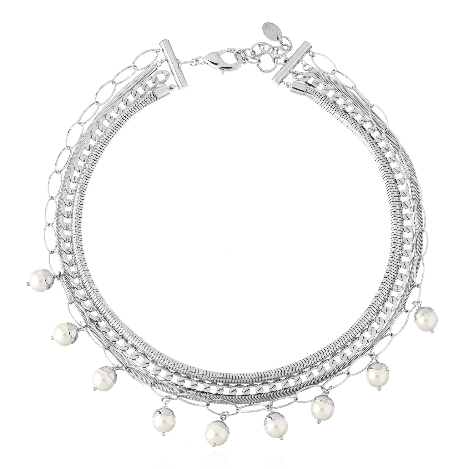 Nice Multi Necklace - Silver