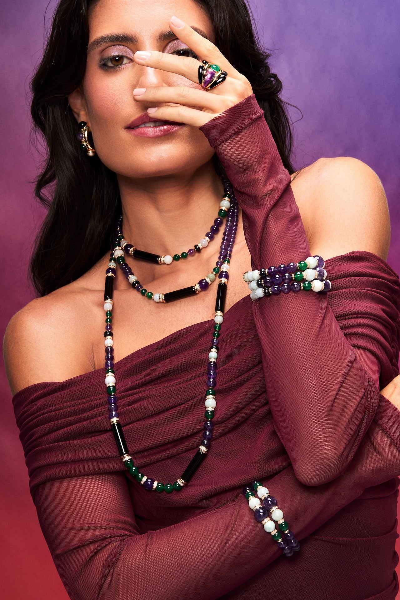 Portinari Necklace Red