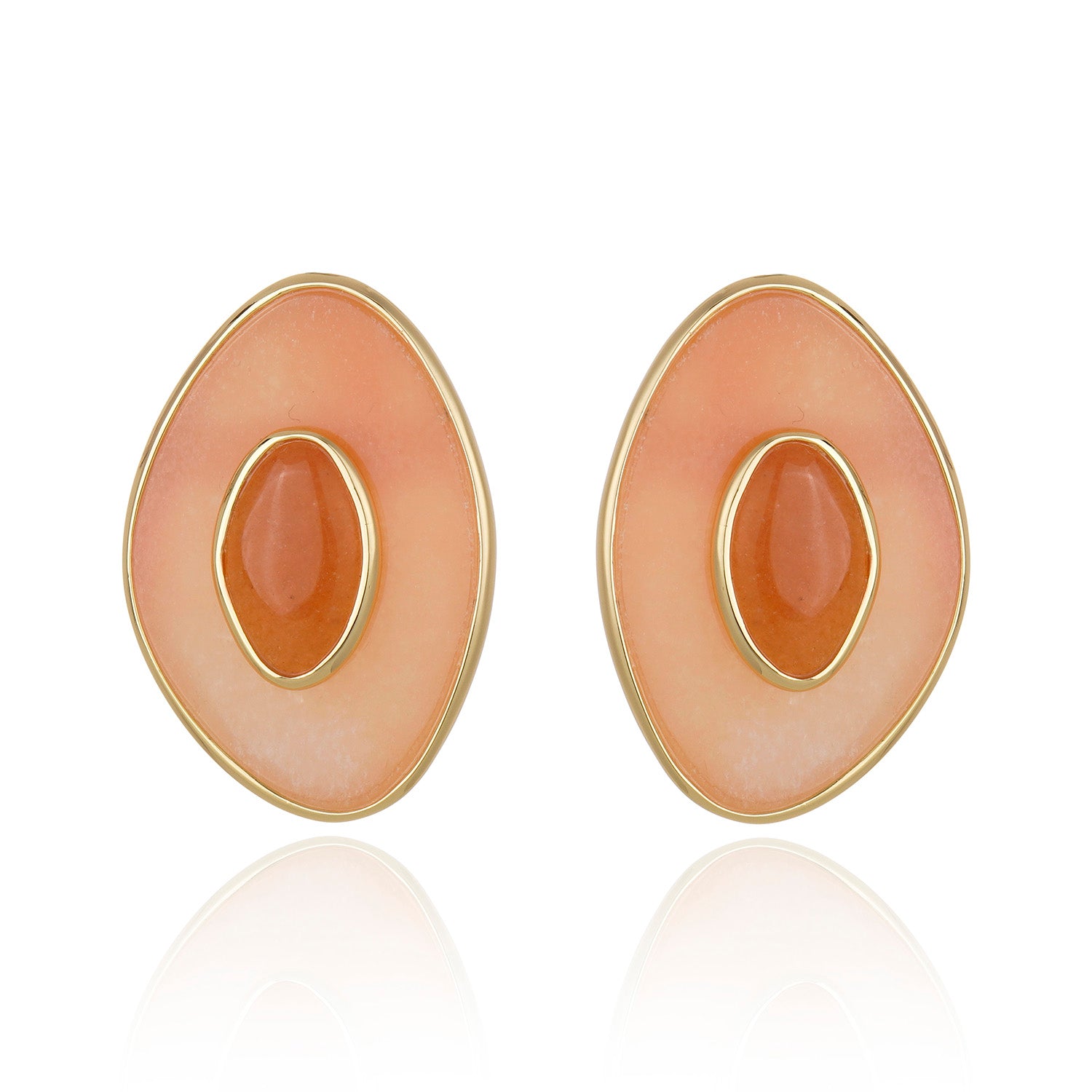 Poet Earring - Rose Quartz