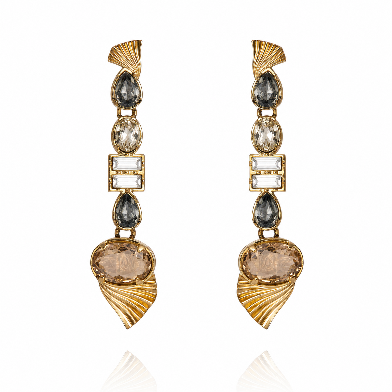 Milano Mix Earring - Peach