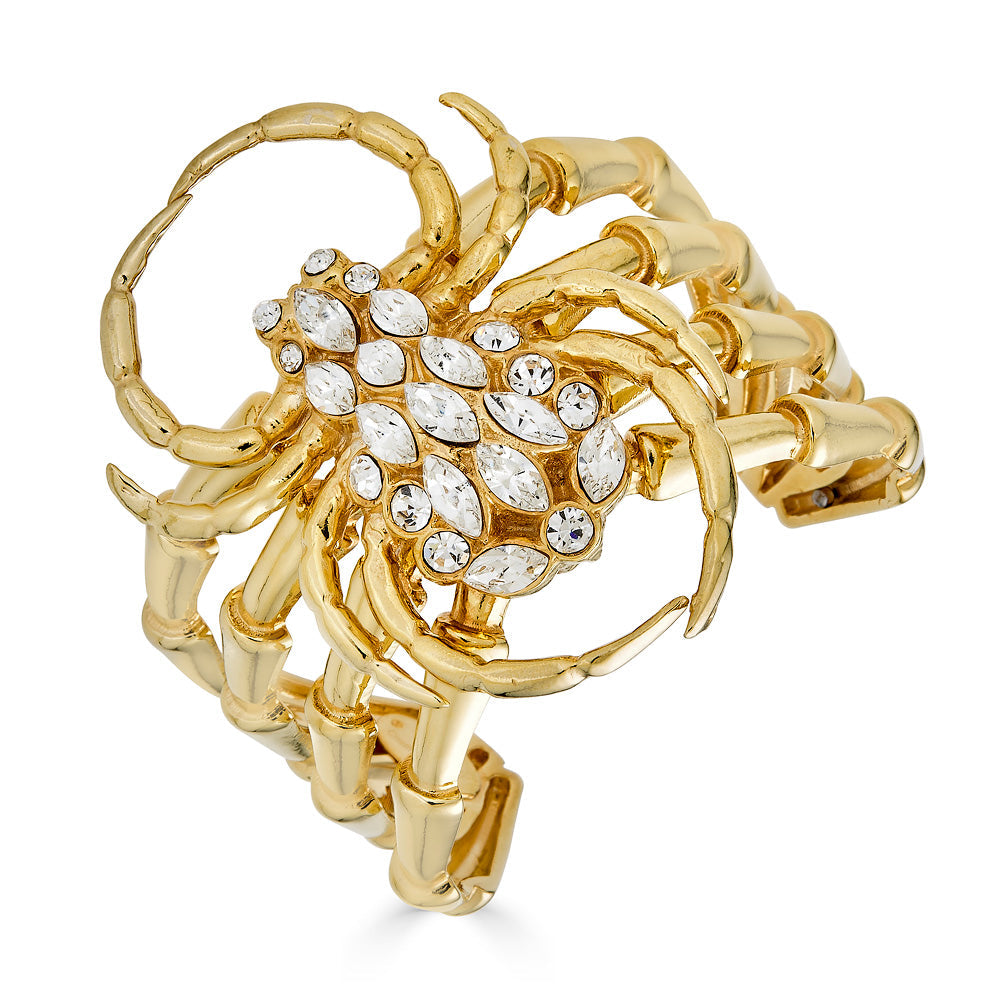 Large Spider Bangle - Gold