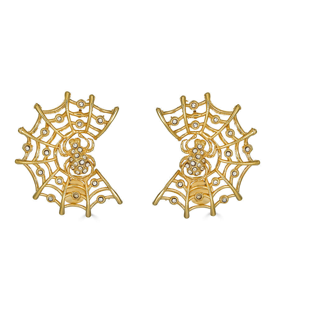 Spiders Web Earring - Gold