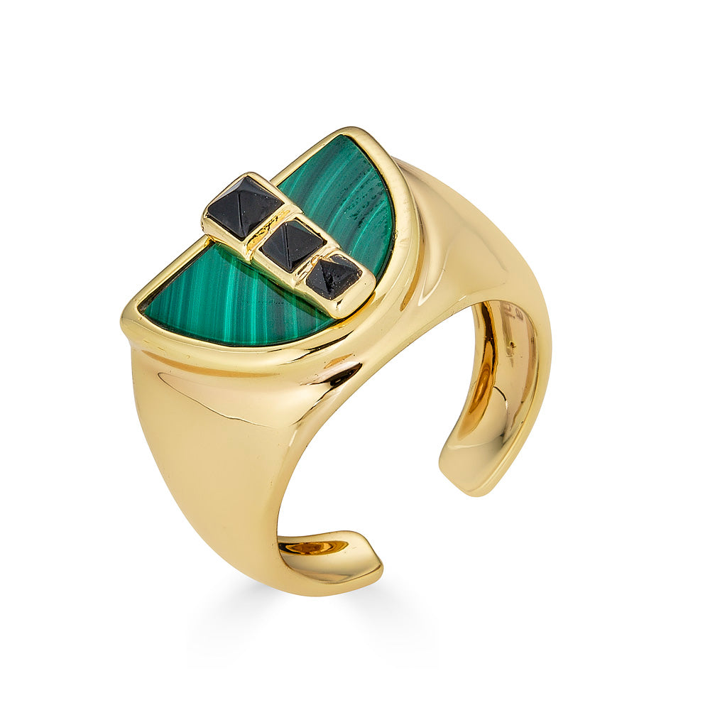 Symmetry Ring Malachite