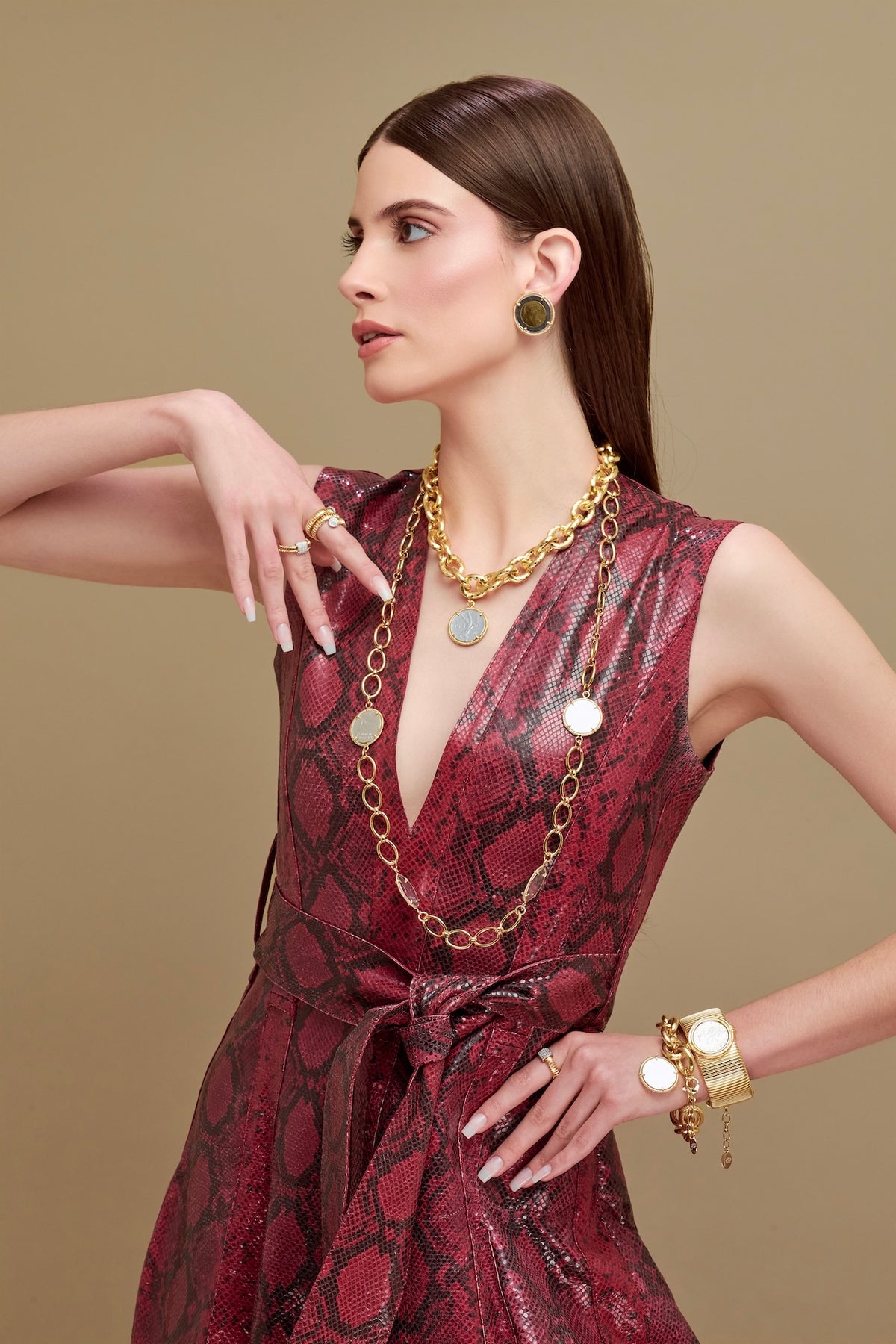 Lexi Hammered Chain Necklace