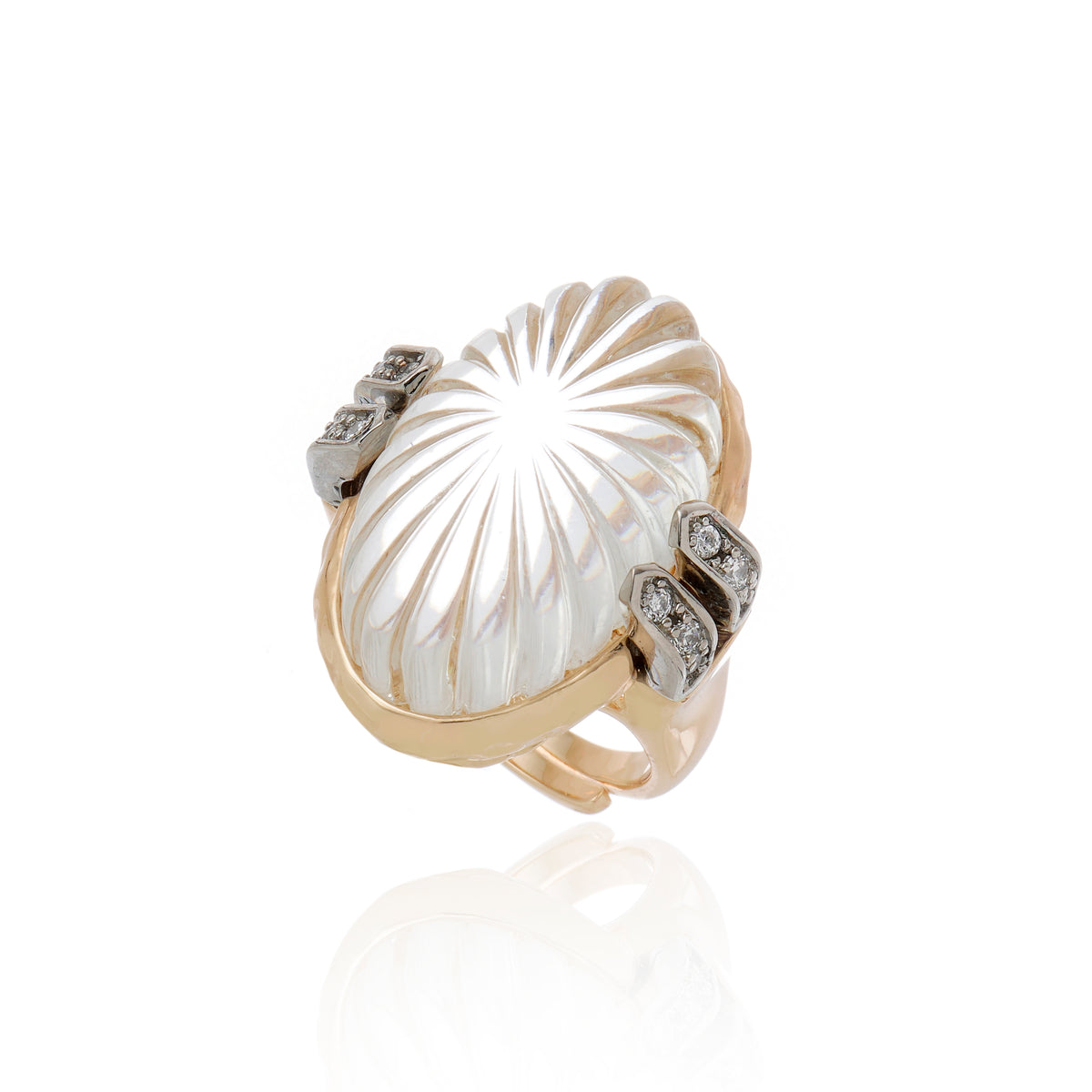 Aura Ring Clear 18K Gold Plated