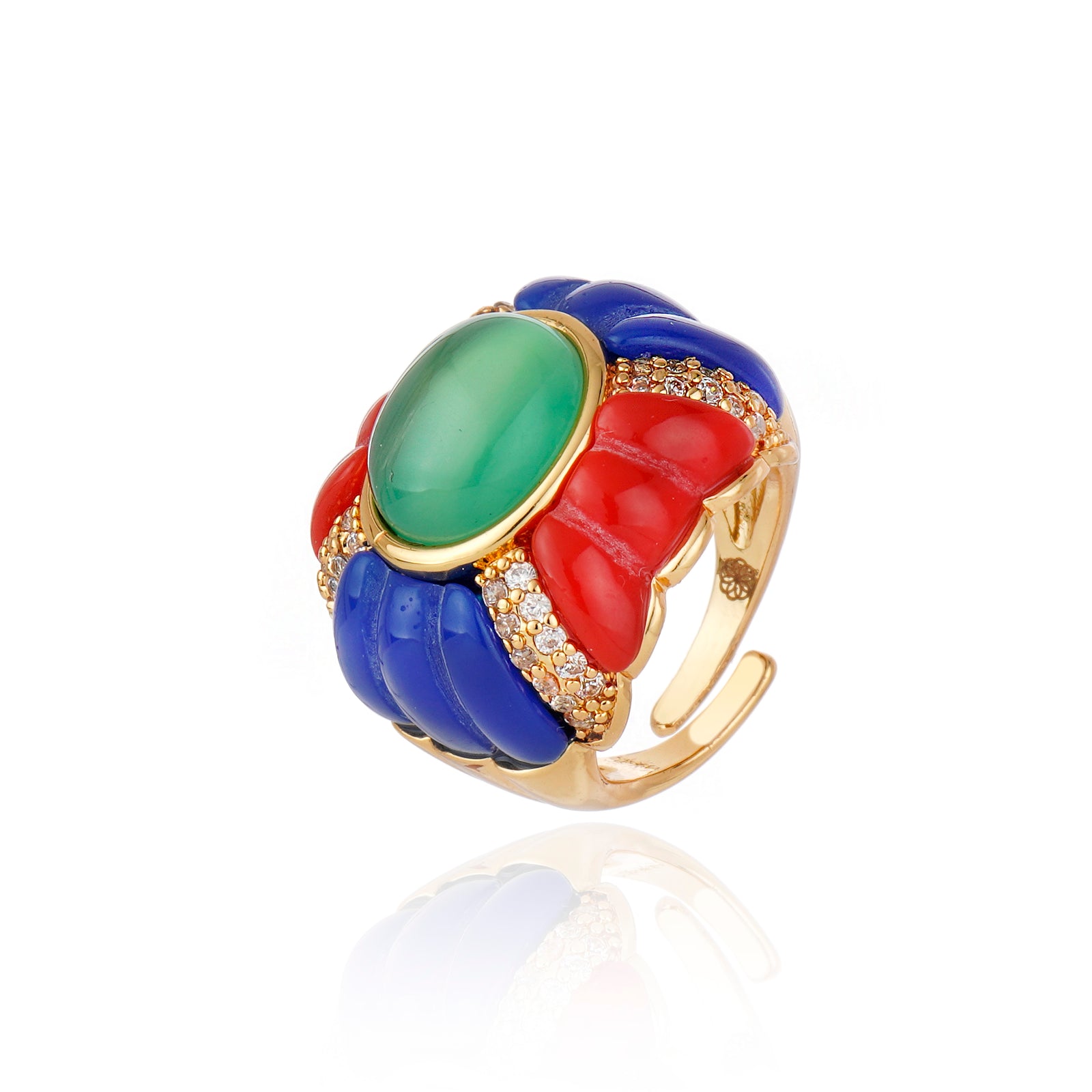Malfatti Ring Red