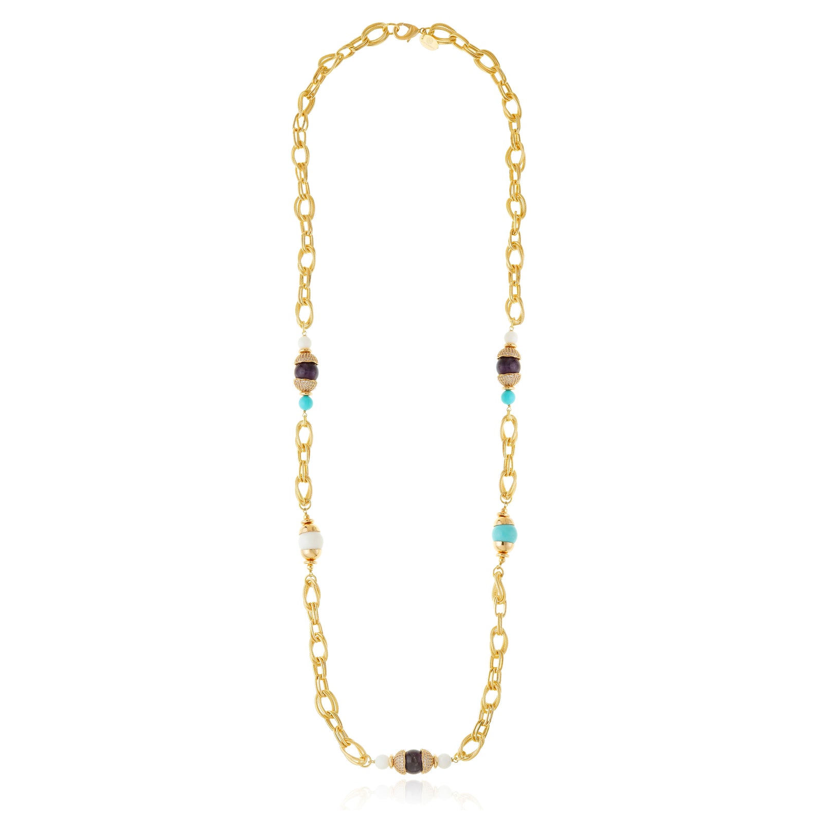 Volpi Chain Necklace Turquoise