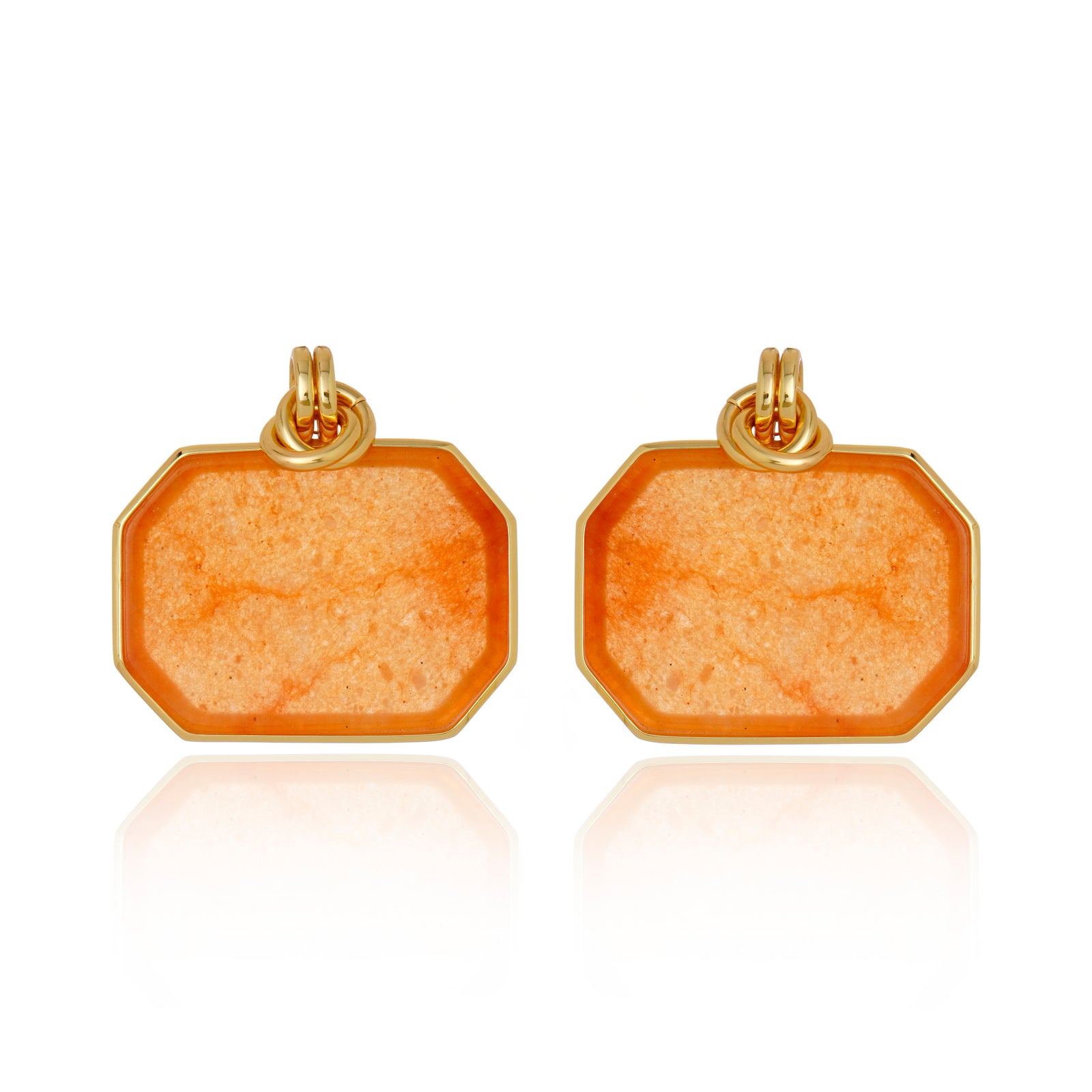 Icon Lux Peach Calcite Earring