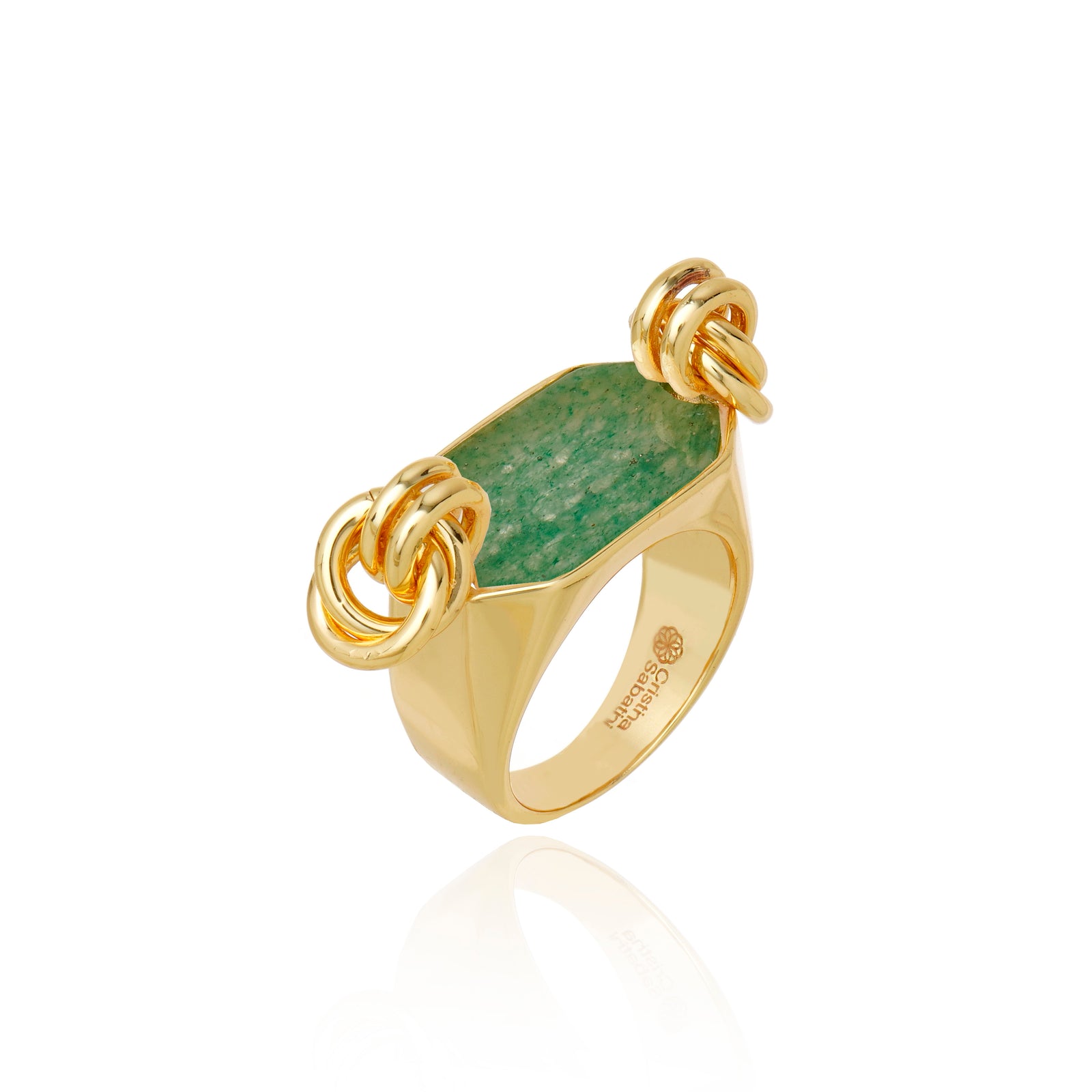 Icon Lux Green Aventurine Ring