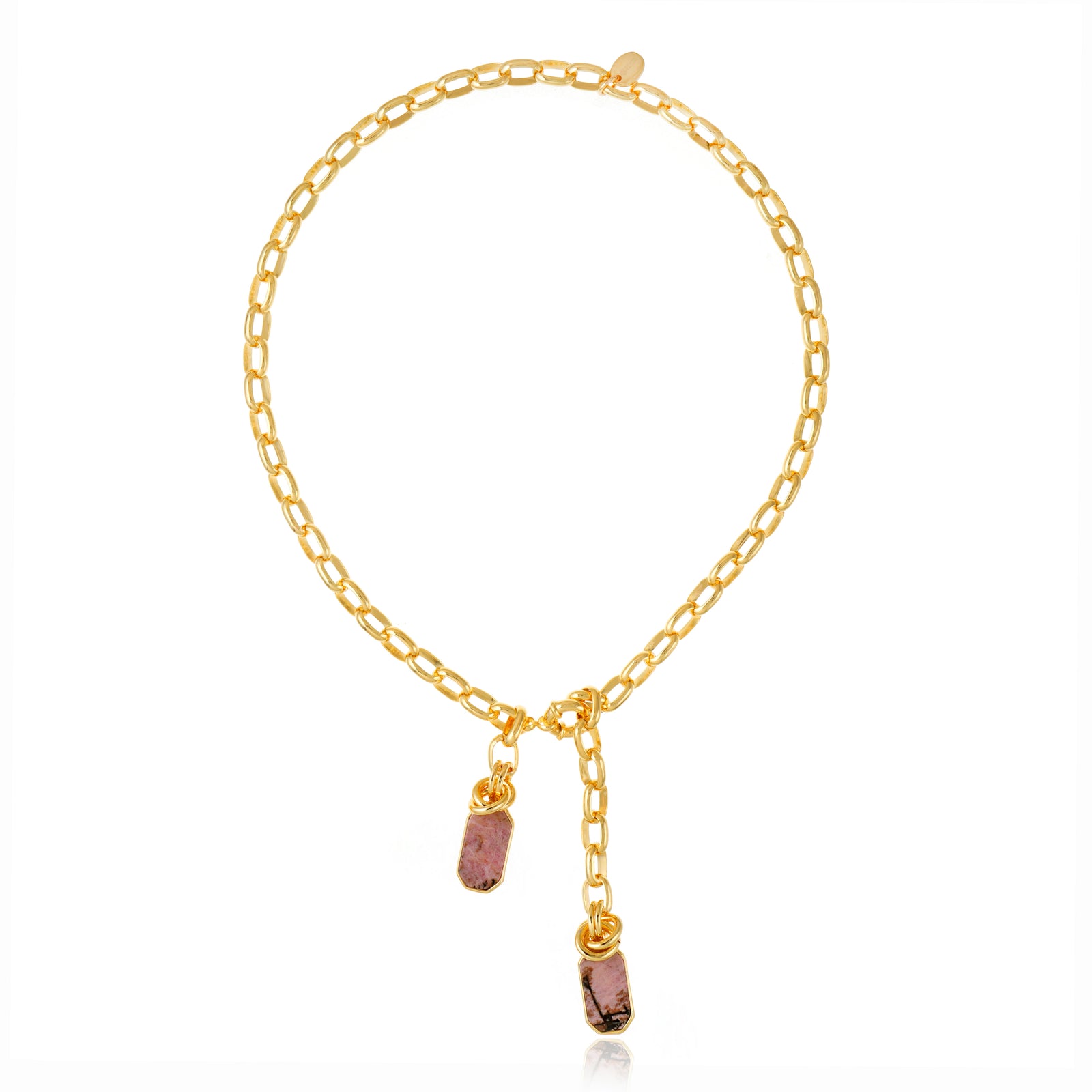 Icons Pendant Rhodonite Necklace