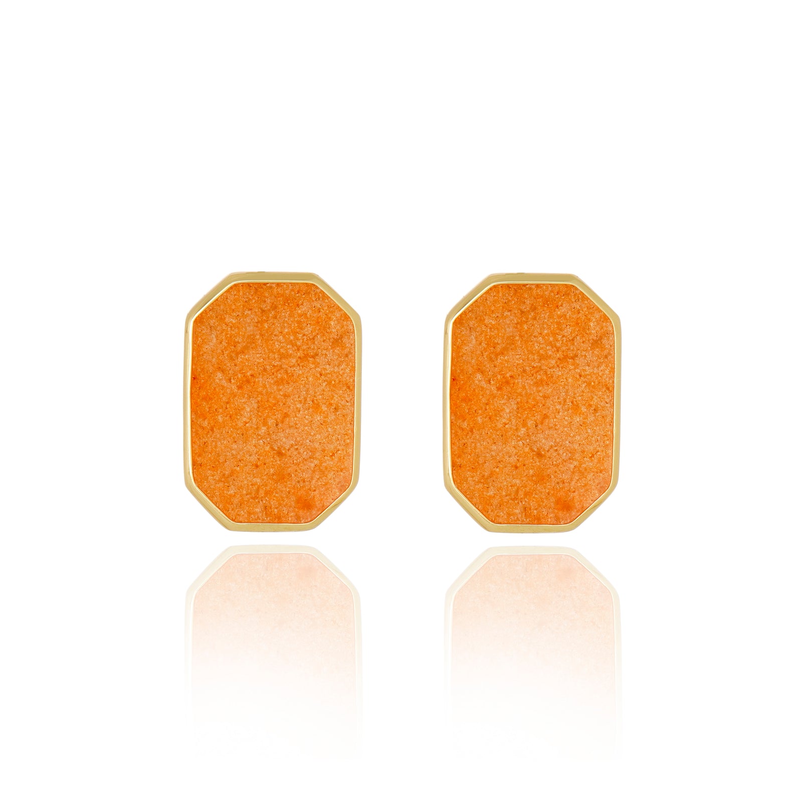 Icons Classic Peach Calcite Stud Earring