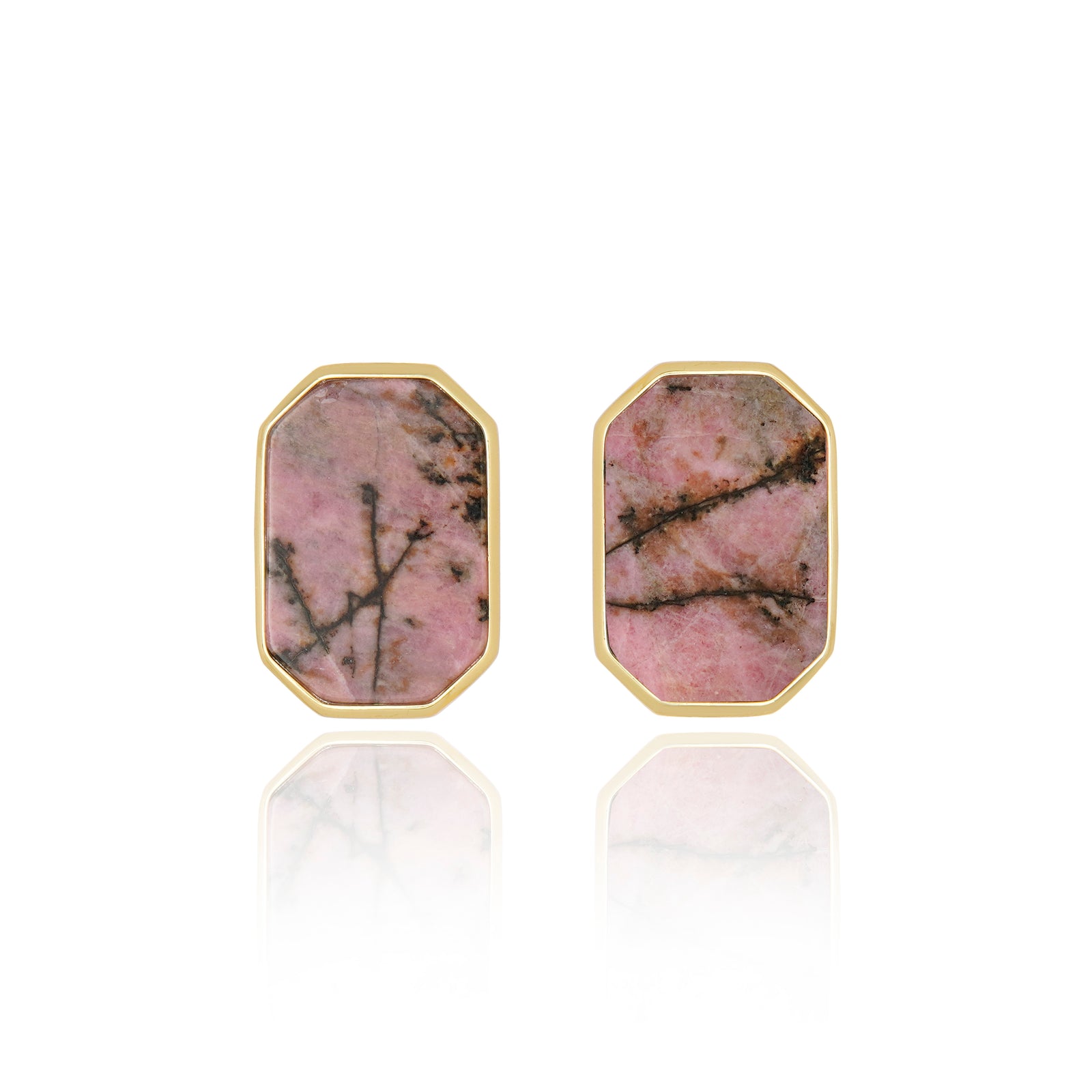 Icons Classic Rhodonite Stud Earring