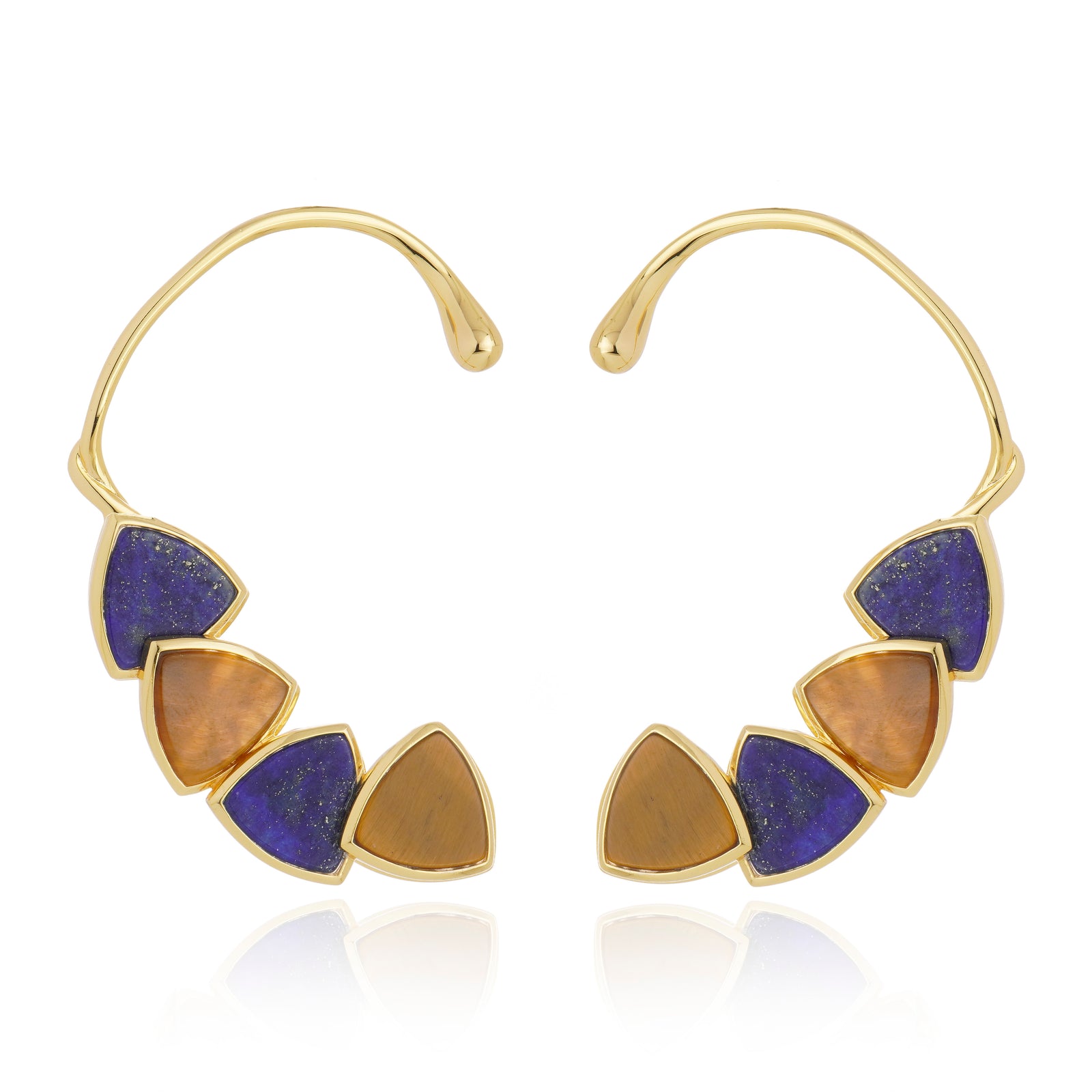 Aurora Earcuff Earrings Lapis Lazuli