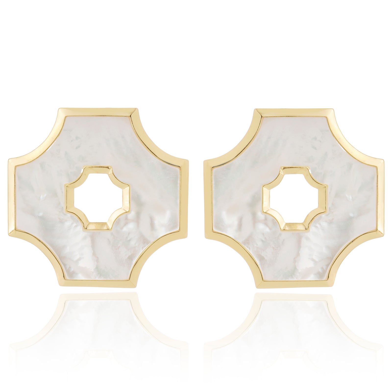 Ágape Earrings White Mother of Pearl
