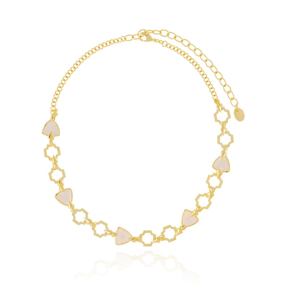 Himeros Choker White Mother of Pearl