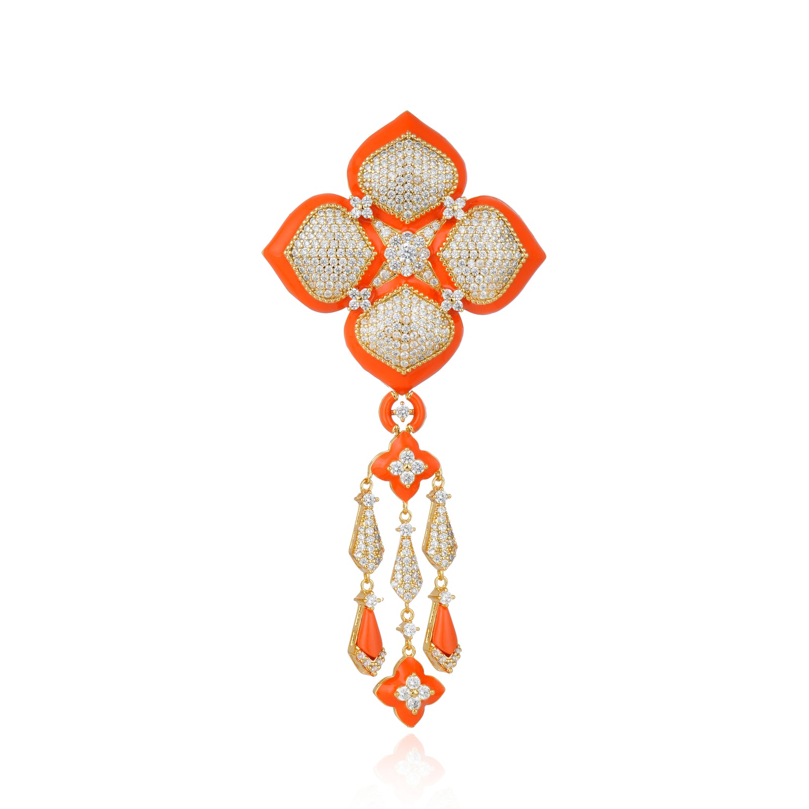 Cuzco Brooch Coral