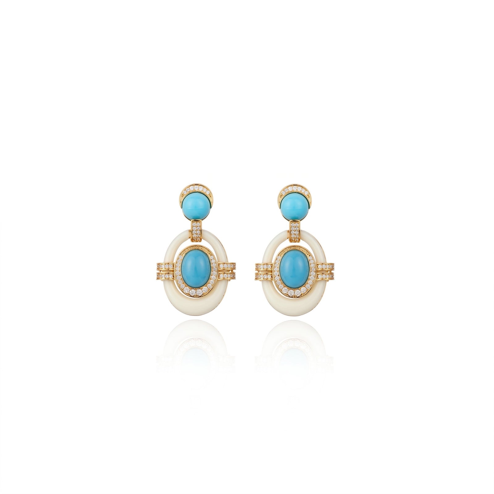 Machu Picchu Earrings Turquoise