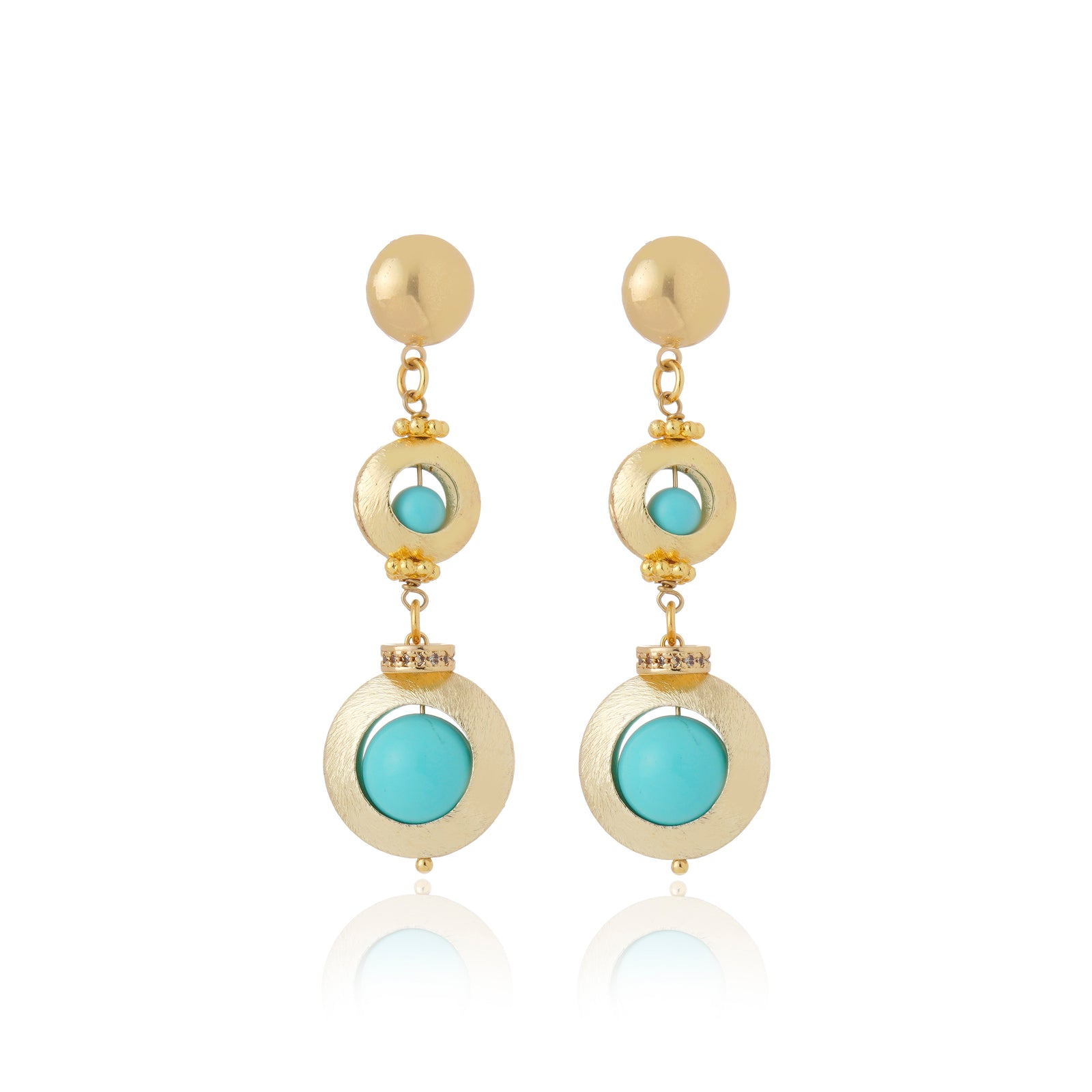 Villa Taranto Earrings Turquoise