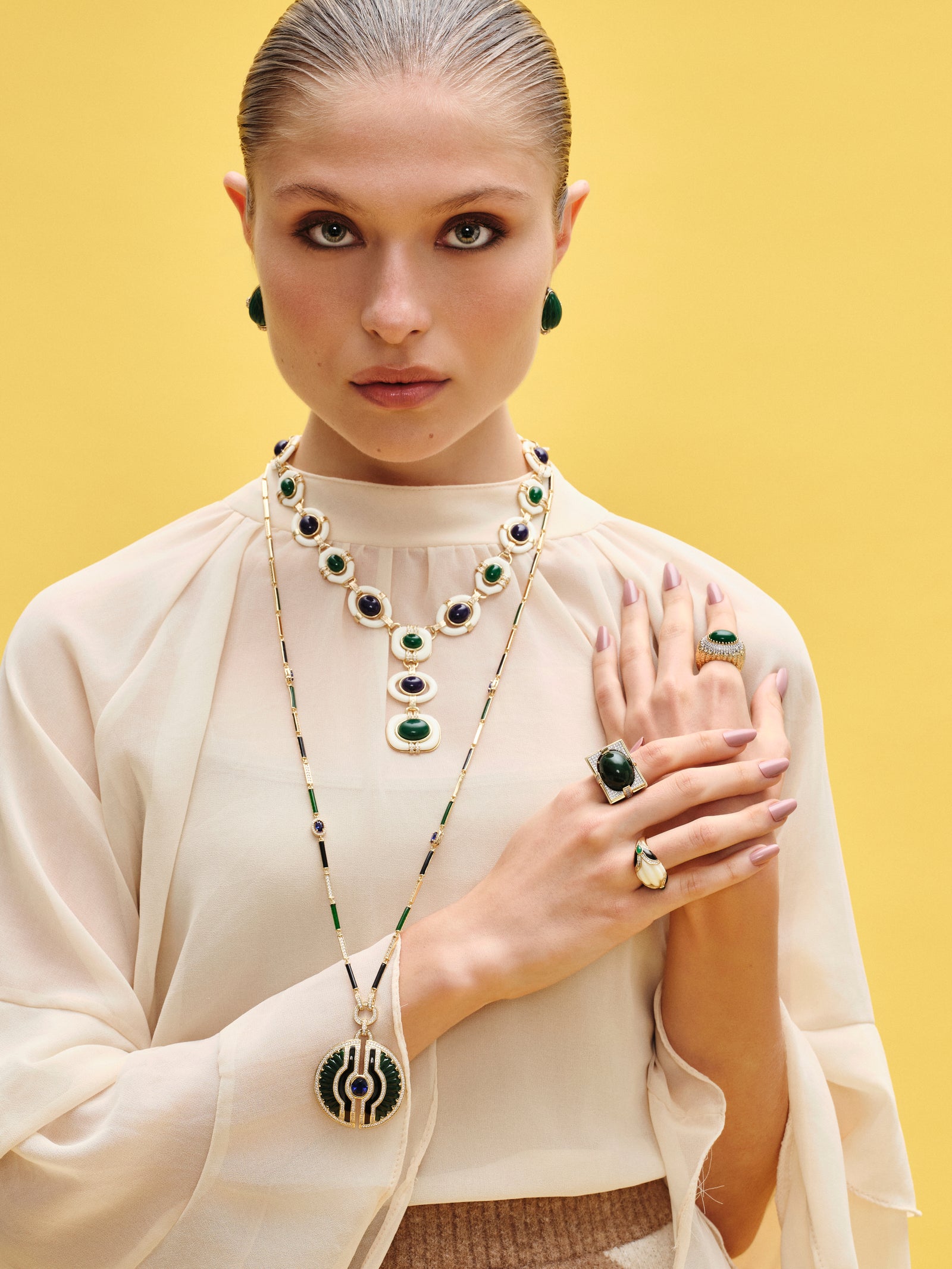 Inti Necklace Green