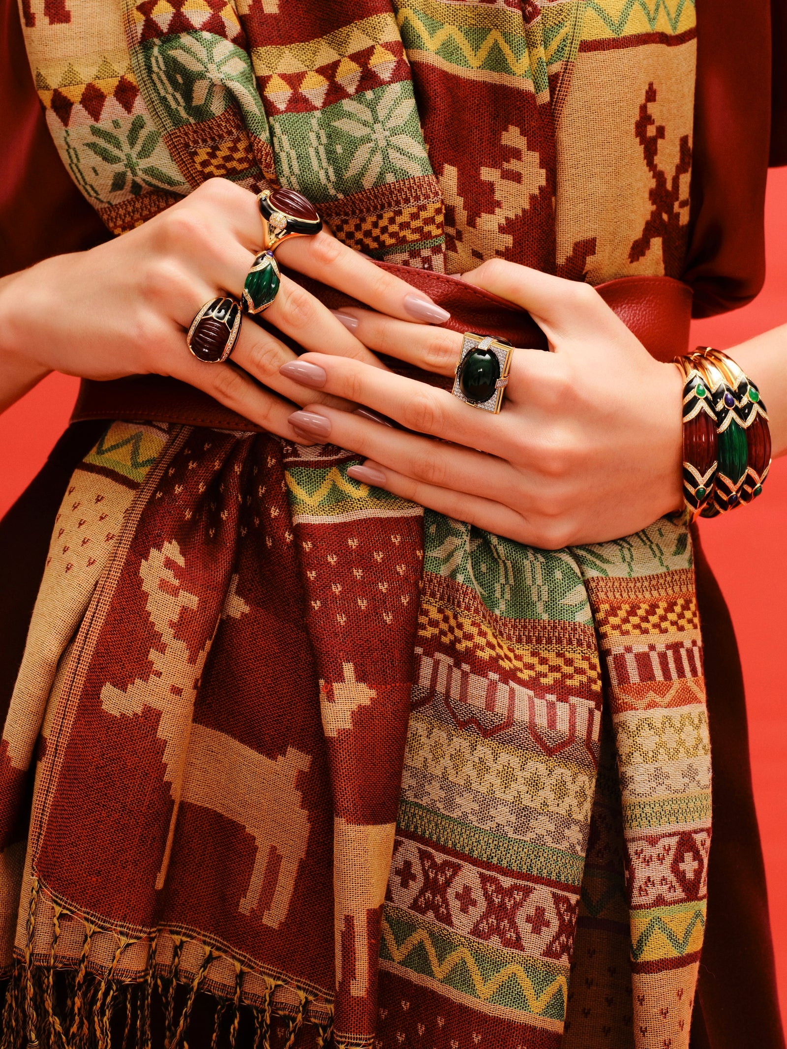 Empress Ring Burgundy