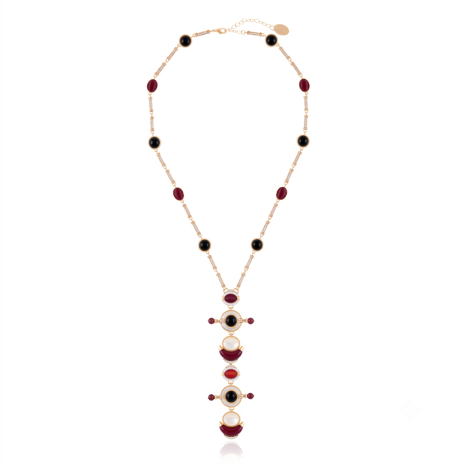 Condor Necklace Burgundy