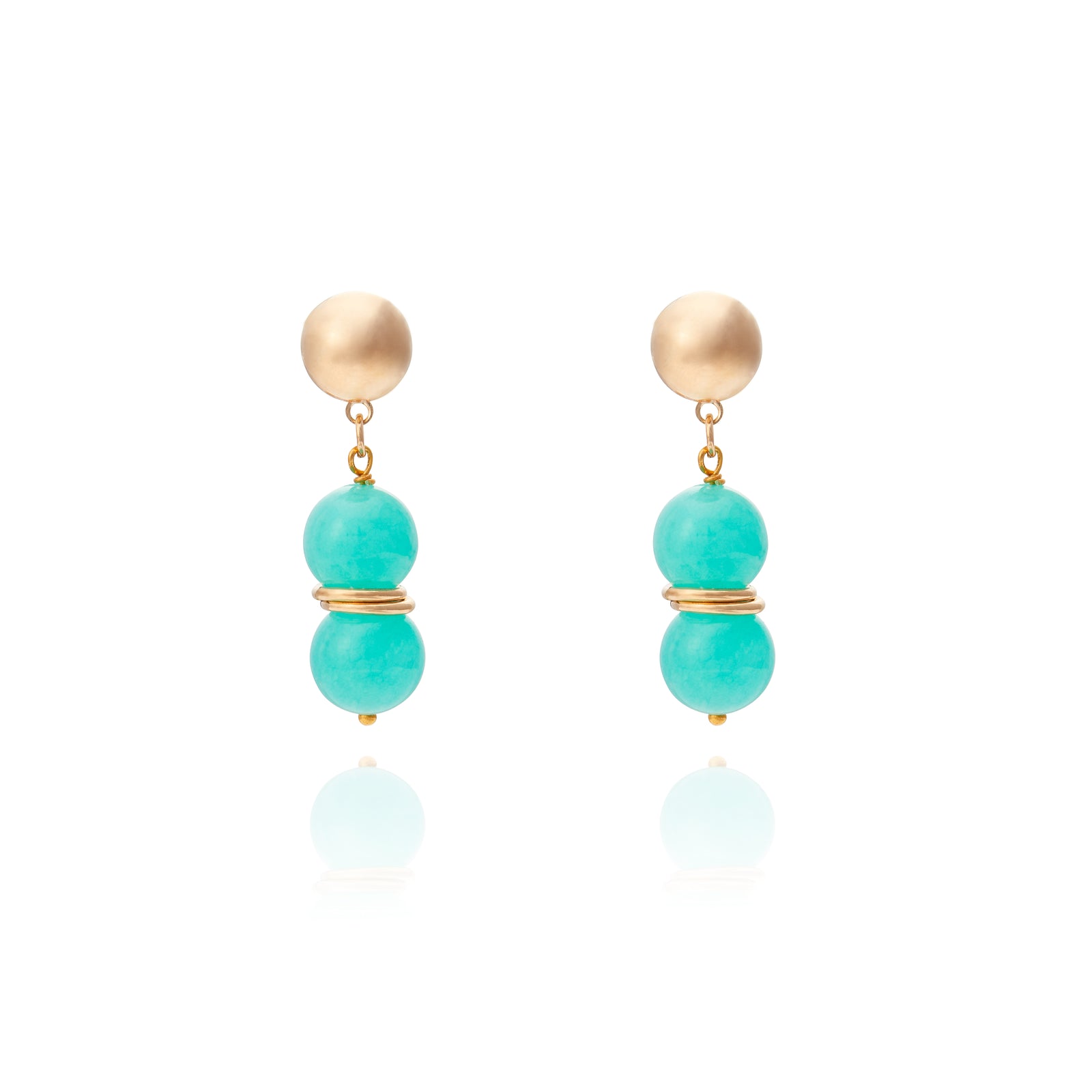 Mini Taj Mahal Earring - Aqua
