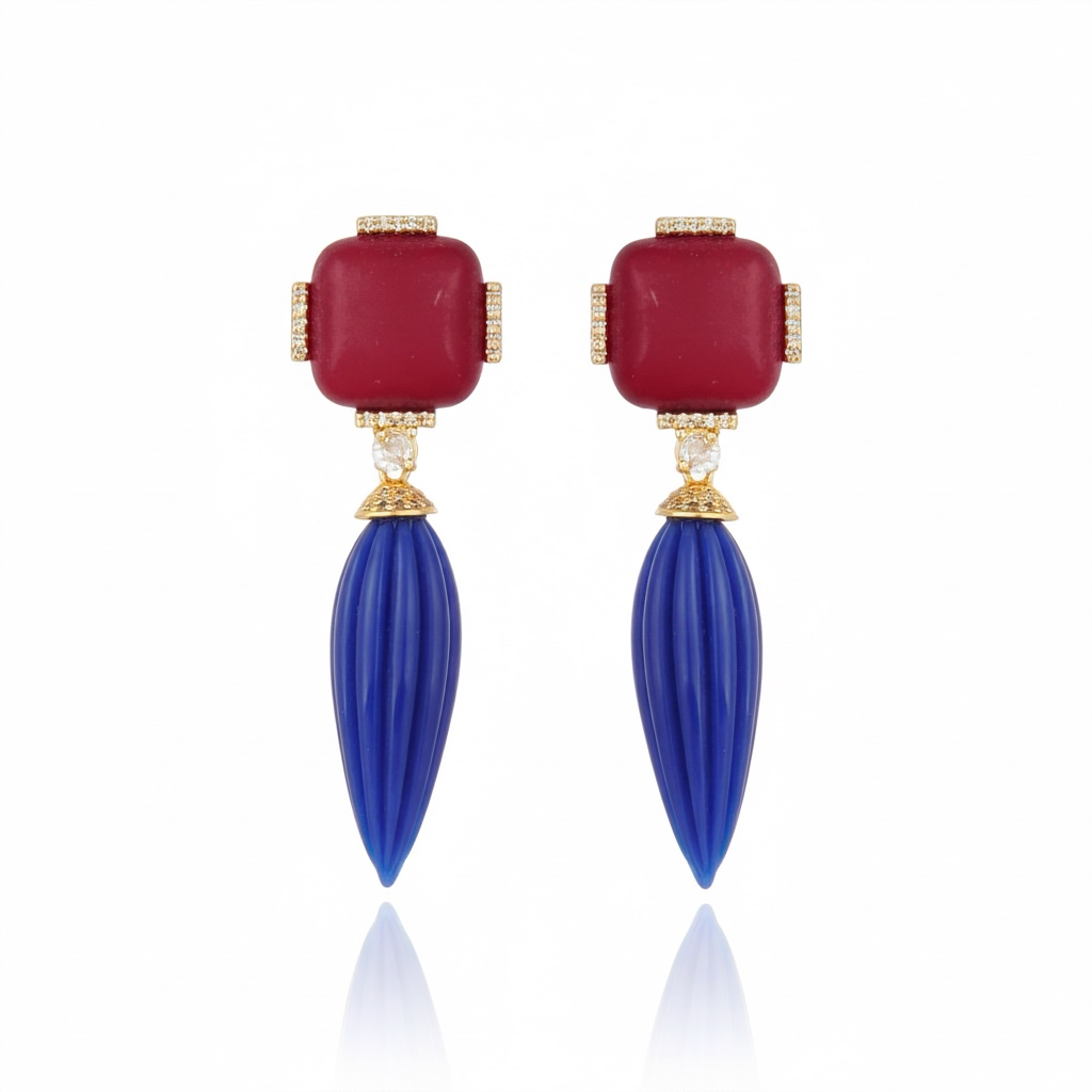 Noemia Earrings Red