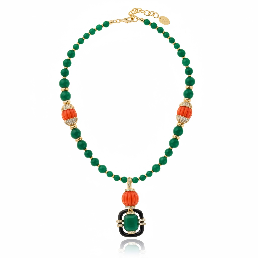 Malfatti Necklace Orange