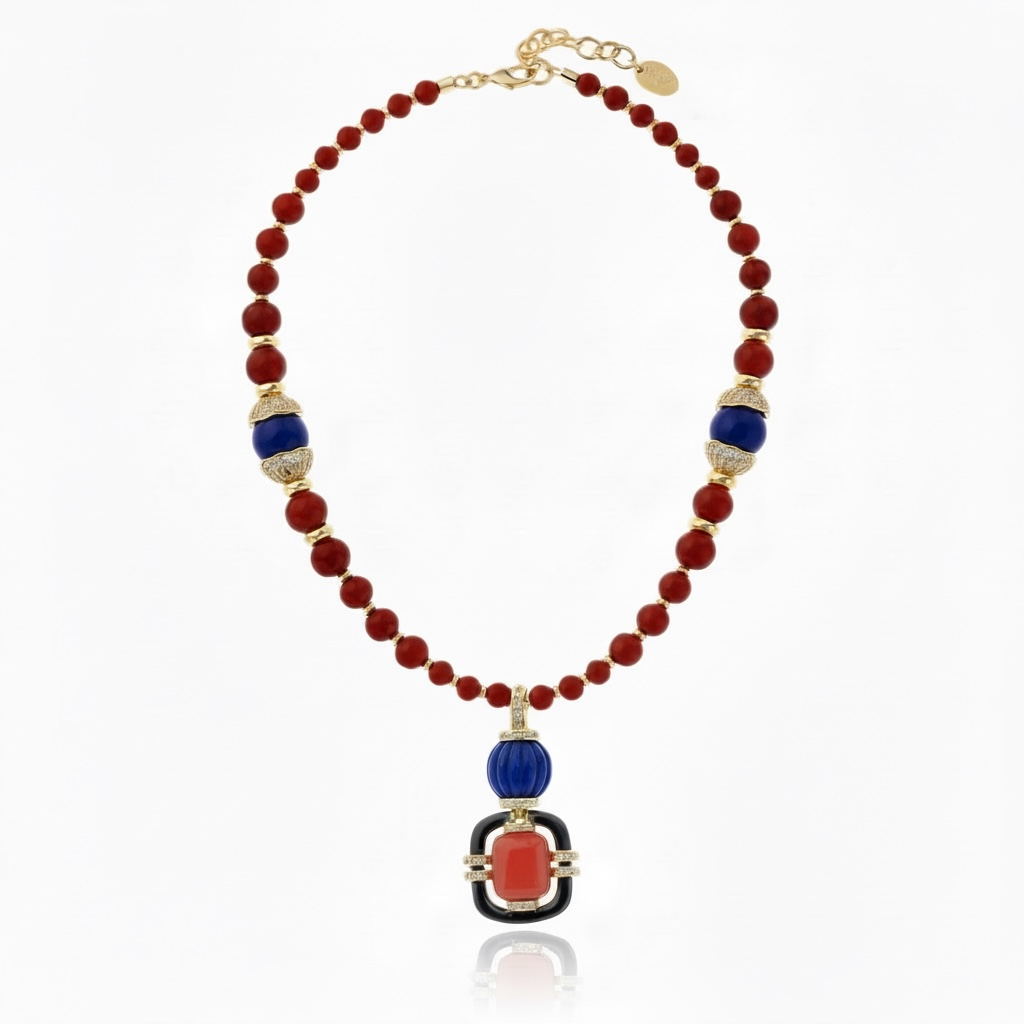 Malfatti Necklace Red Agate