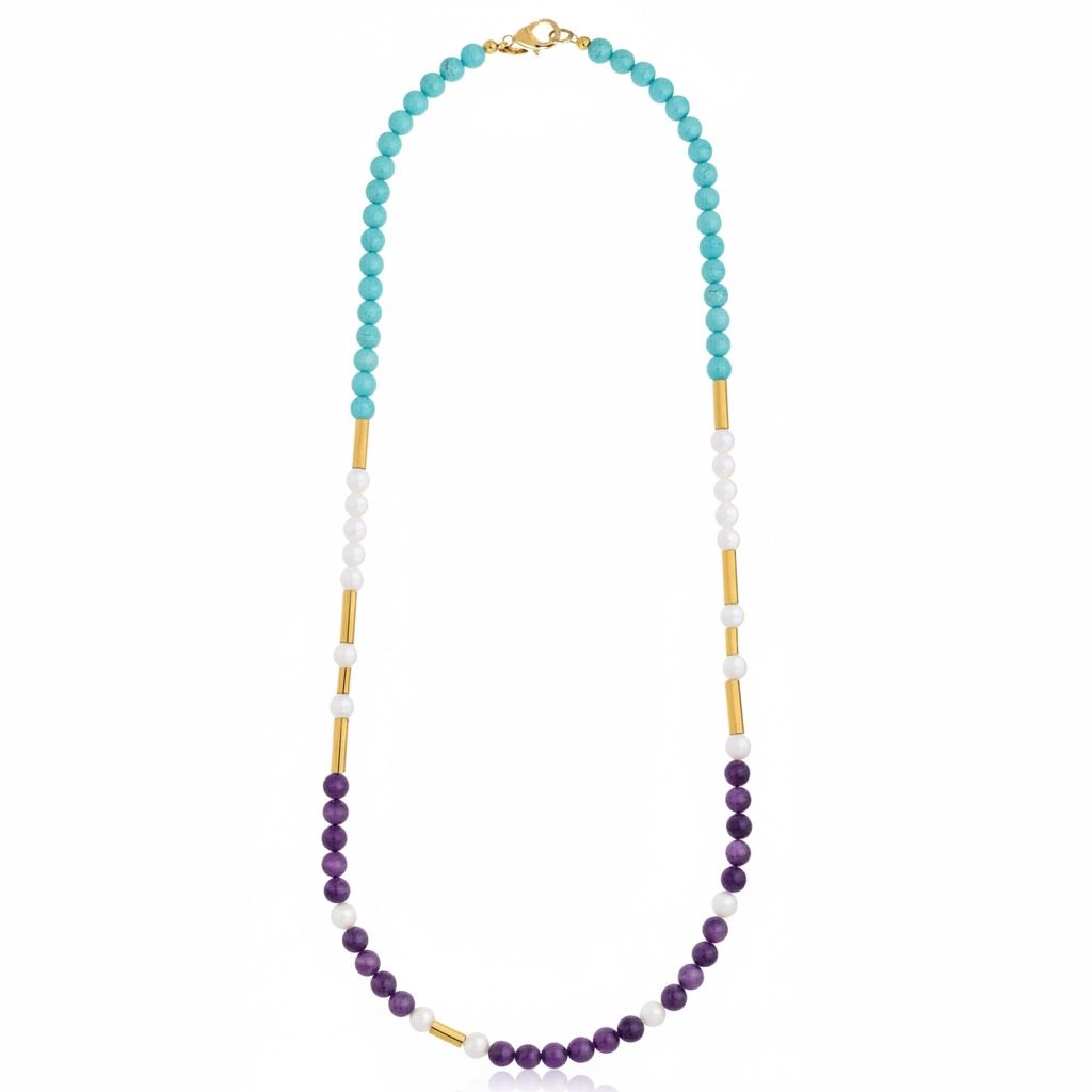 Long Hebe Necklace Turquoise