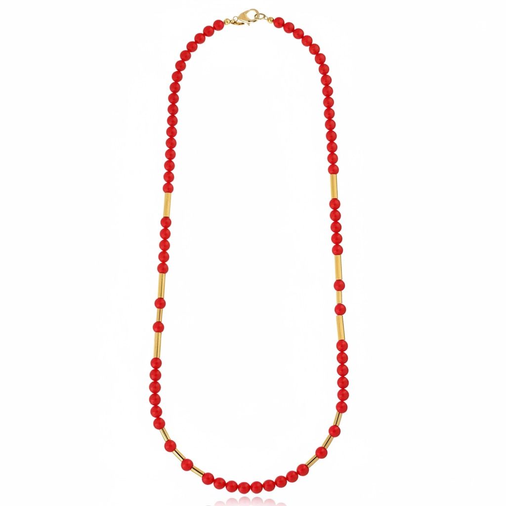 Long Hebe Necklace Red