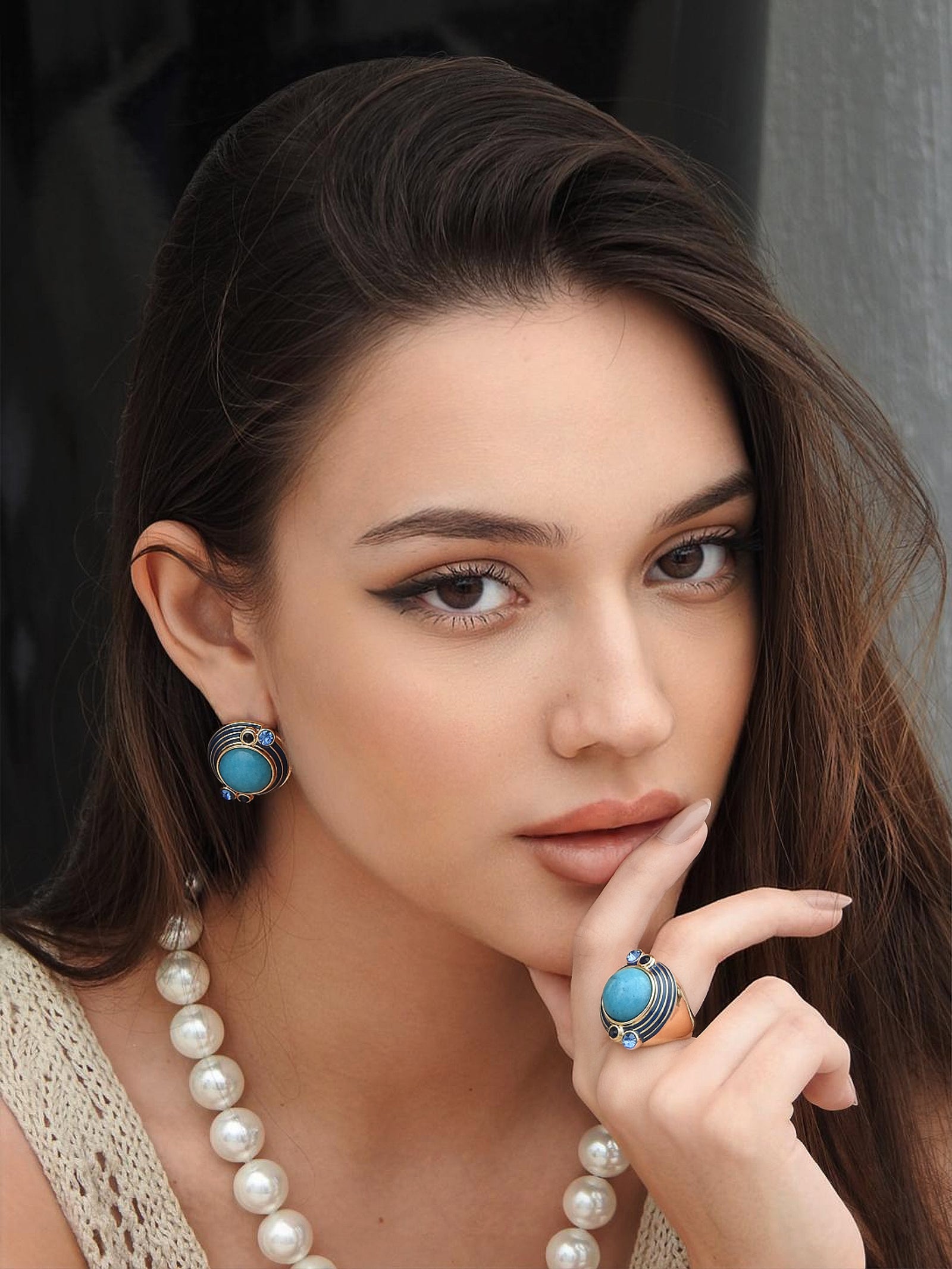 San Marco Oval Ring - Turquoise