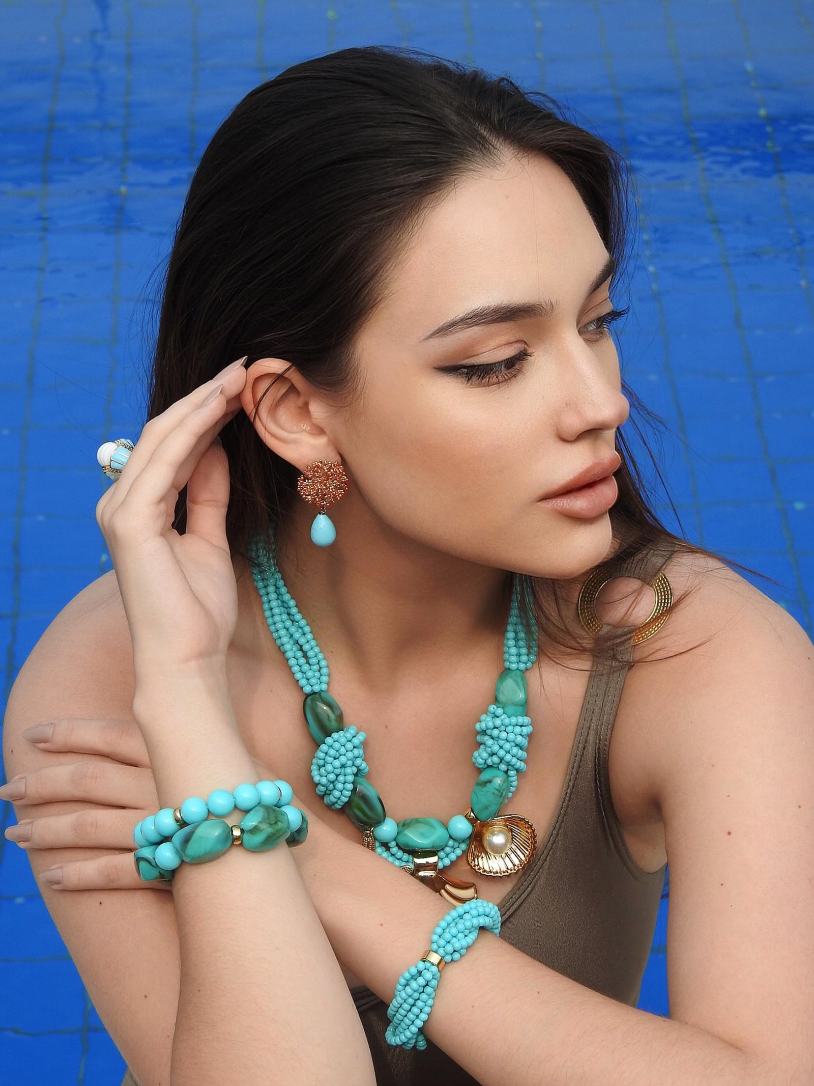 Concept Shell Bracelet Turquoise