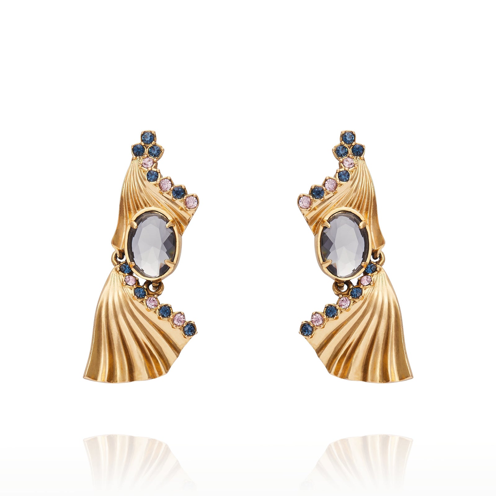 Milano Double Earring - Black Diamond