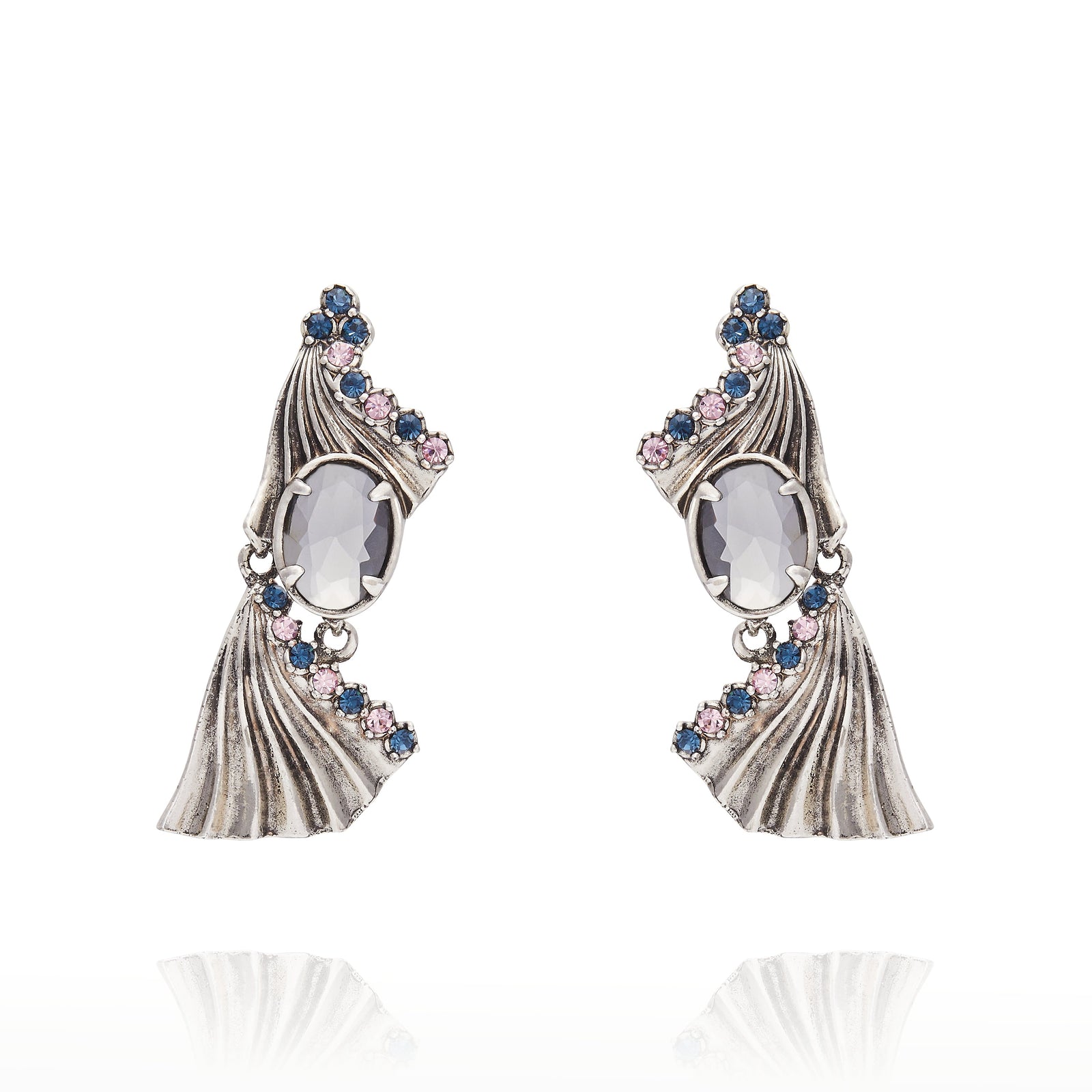 Milano Double Earring - Black Diamond
