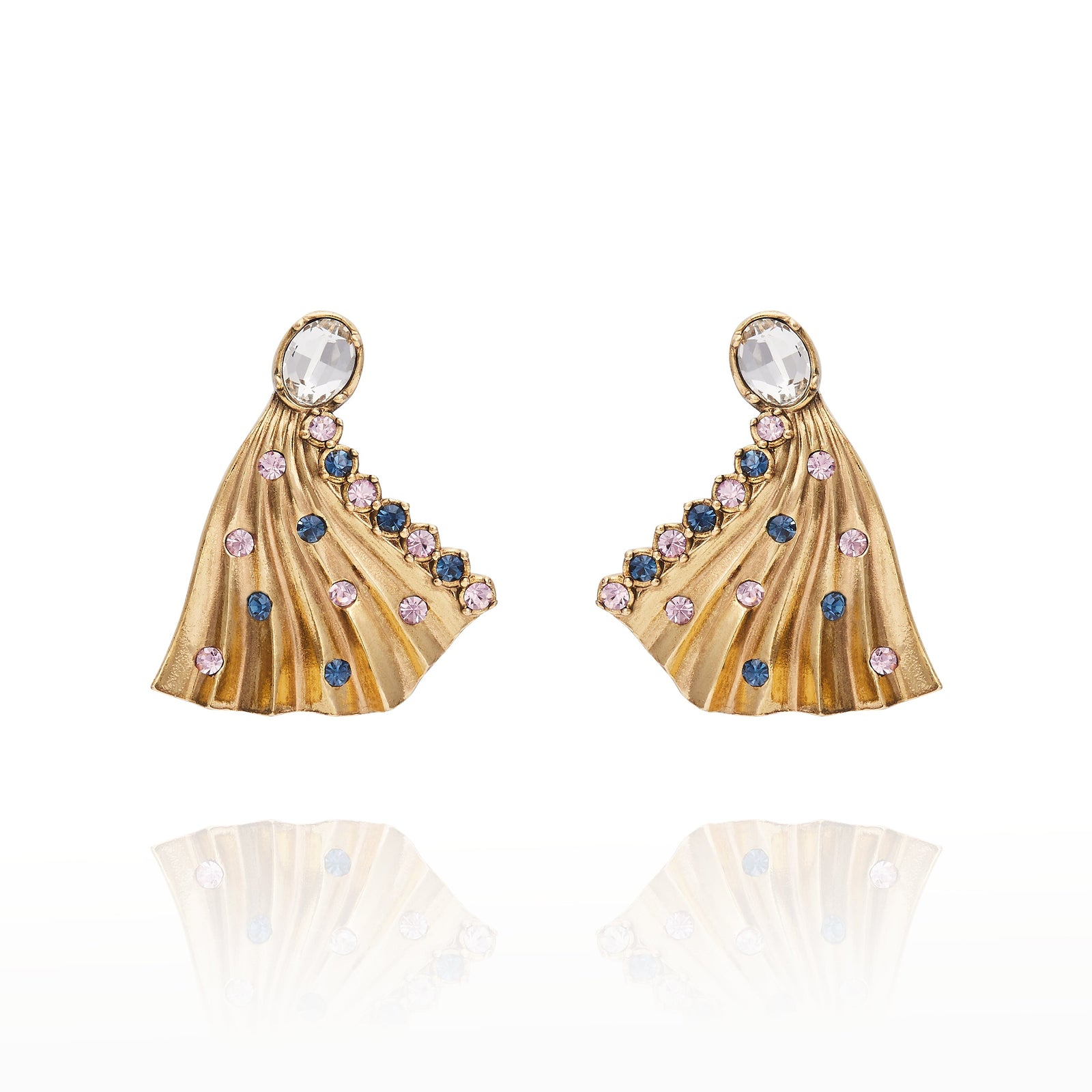Milano Fan Earring - Pink