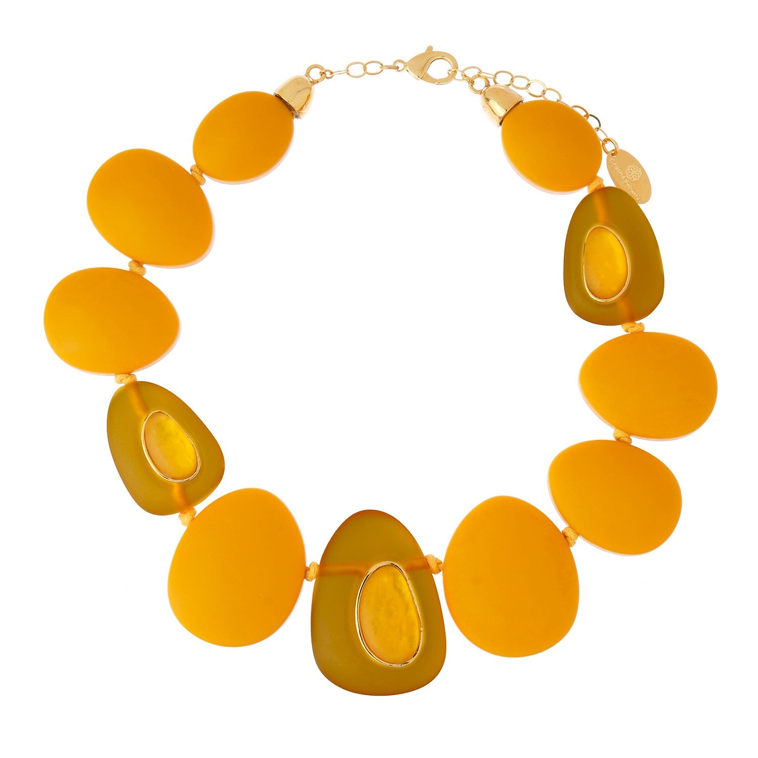 Drop Concept Resin Necklace - Honey