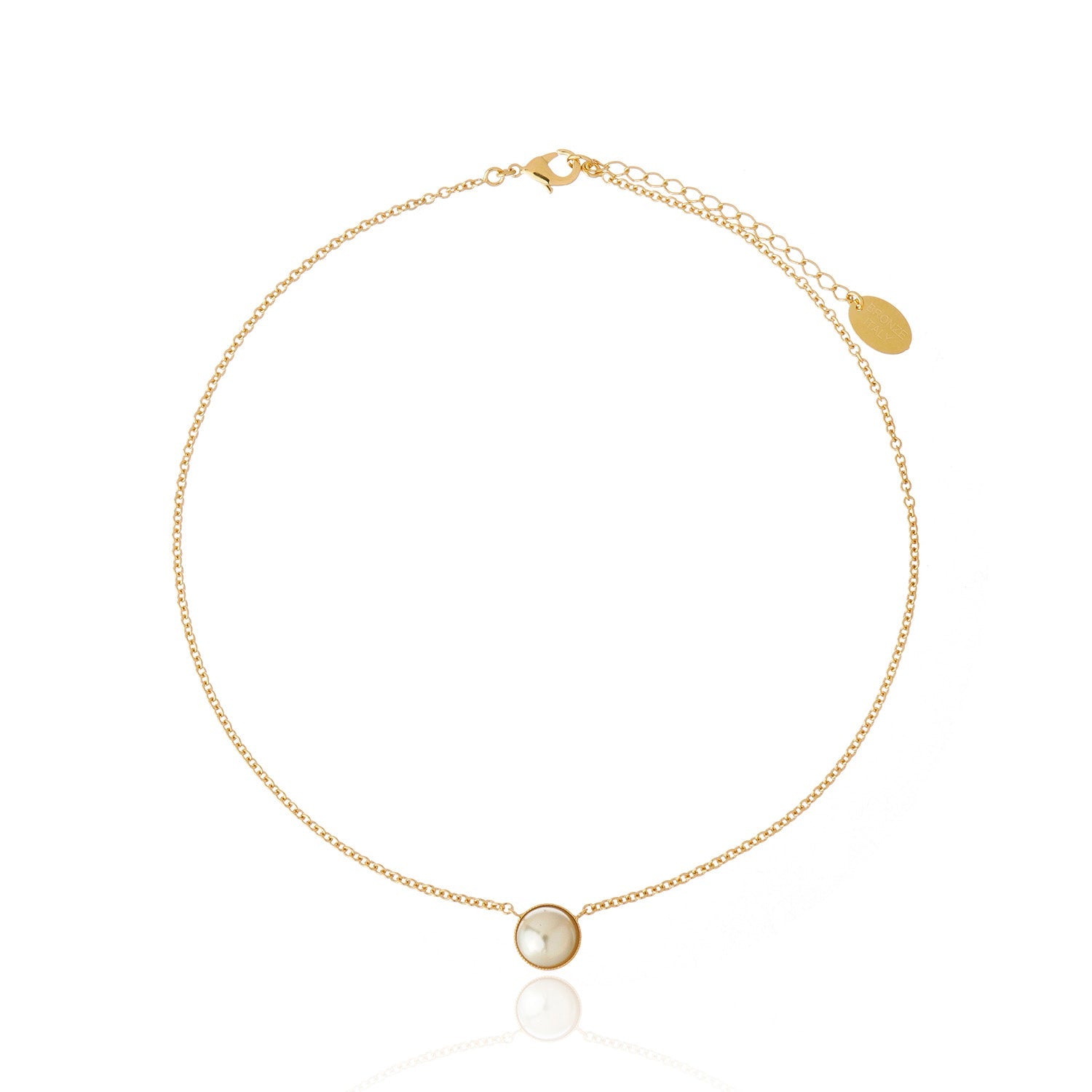 Anais Pearl Necklace - Gold