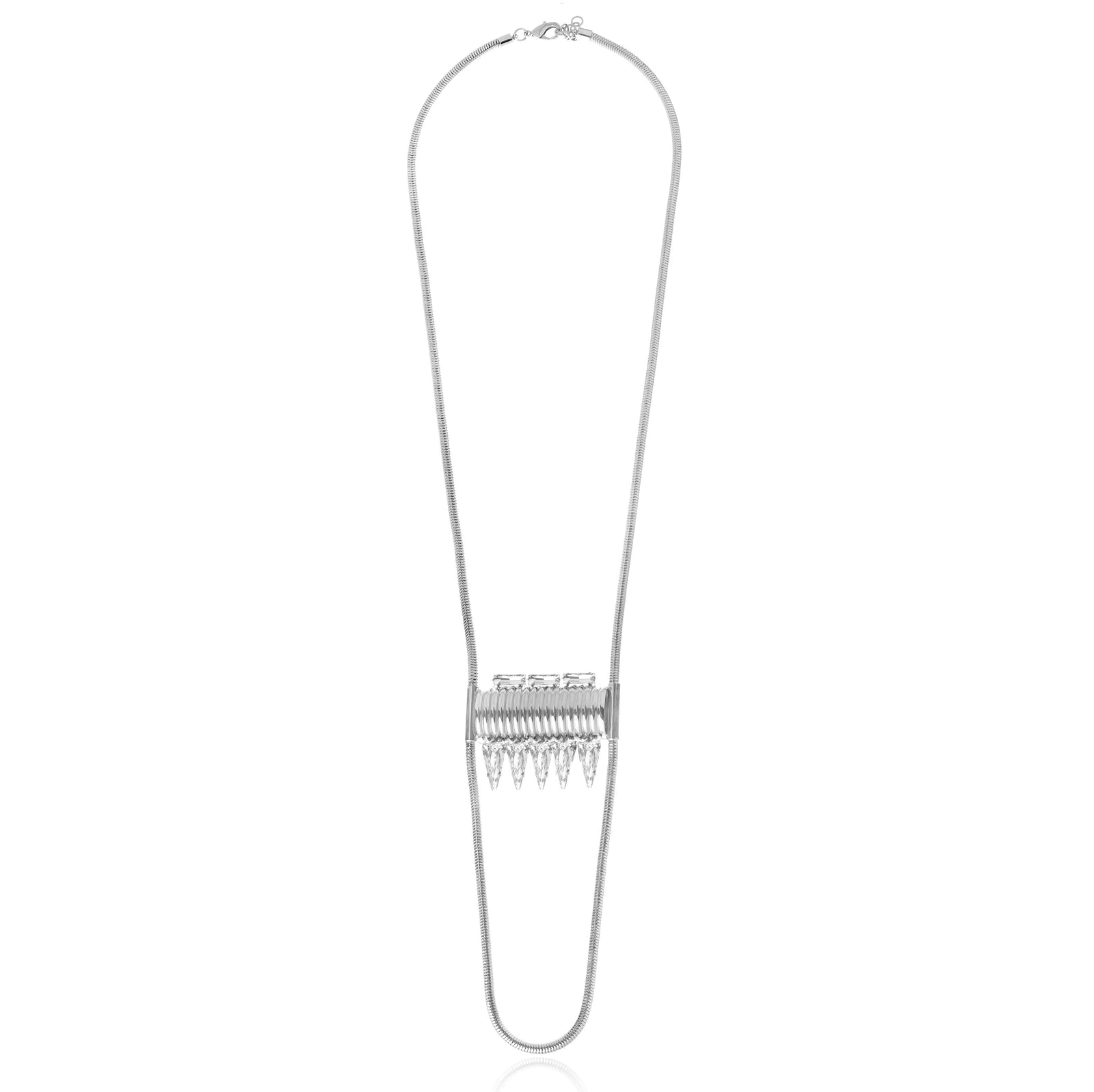 Bellatrix Long Necklace - Silver