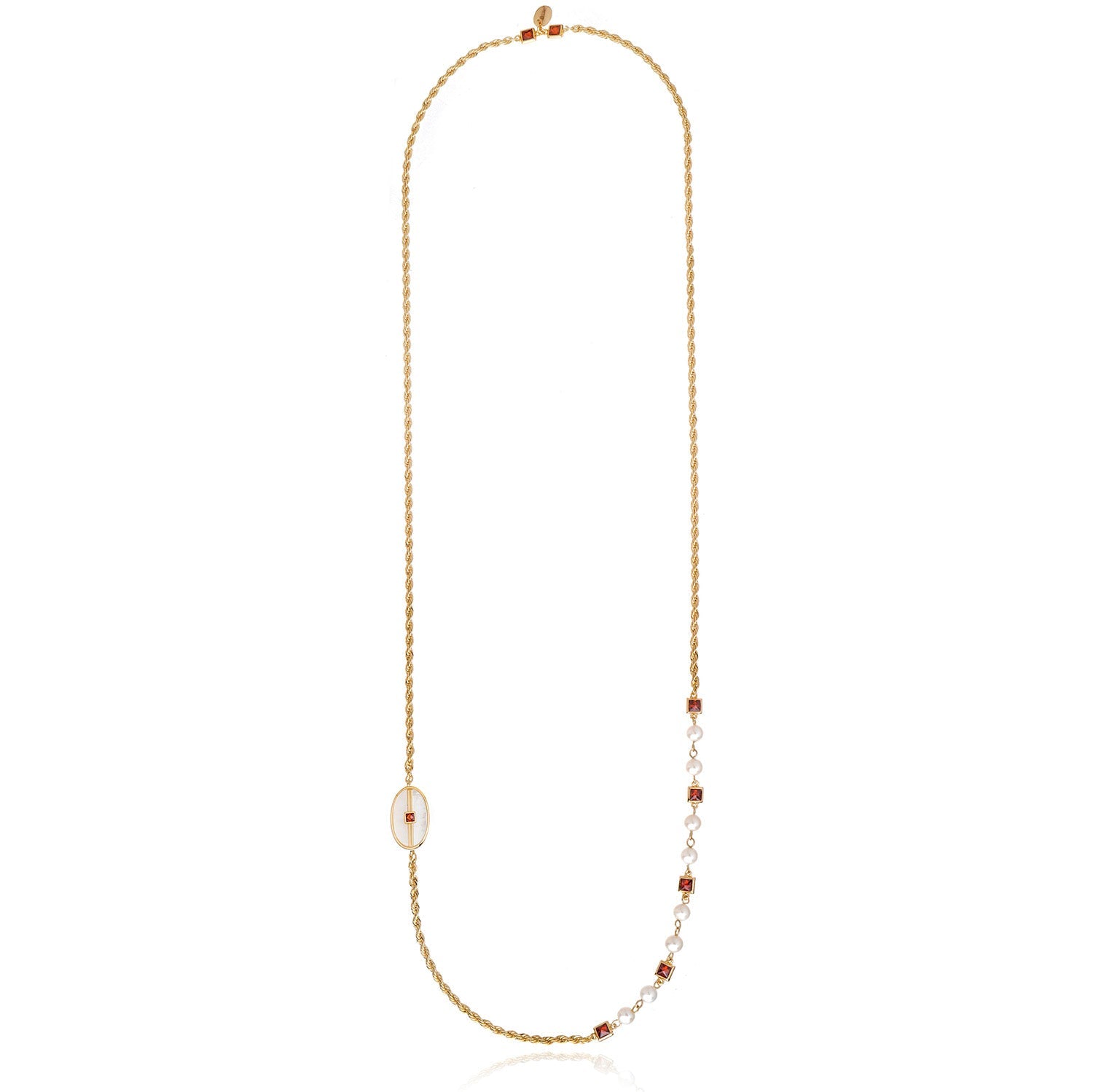 Mini Inspire Necklace White Mother of Pearl