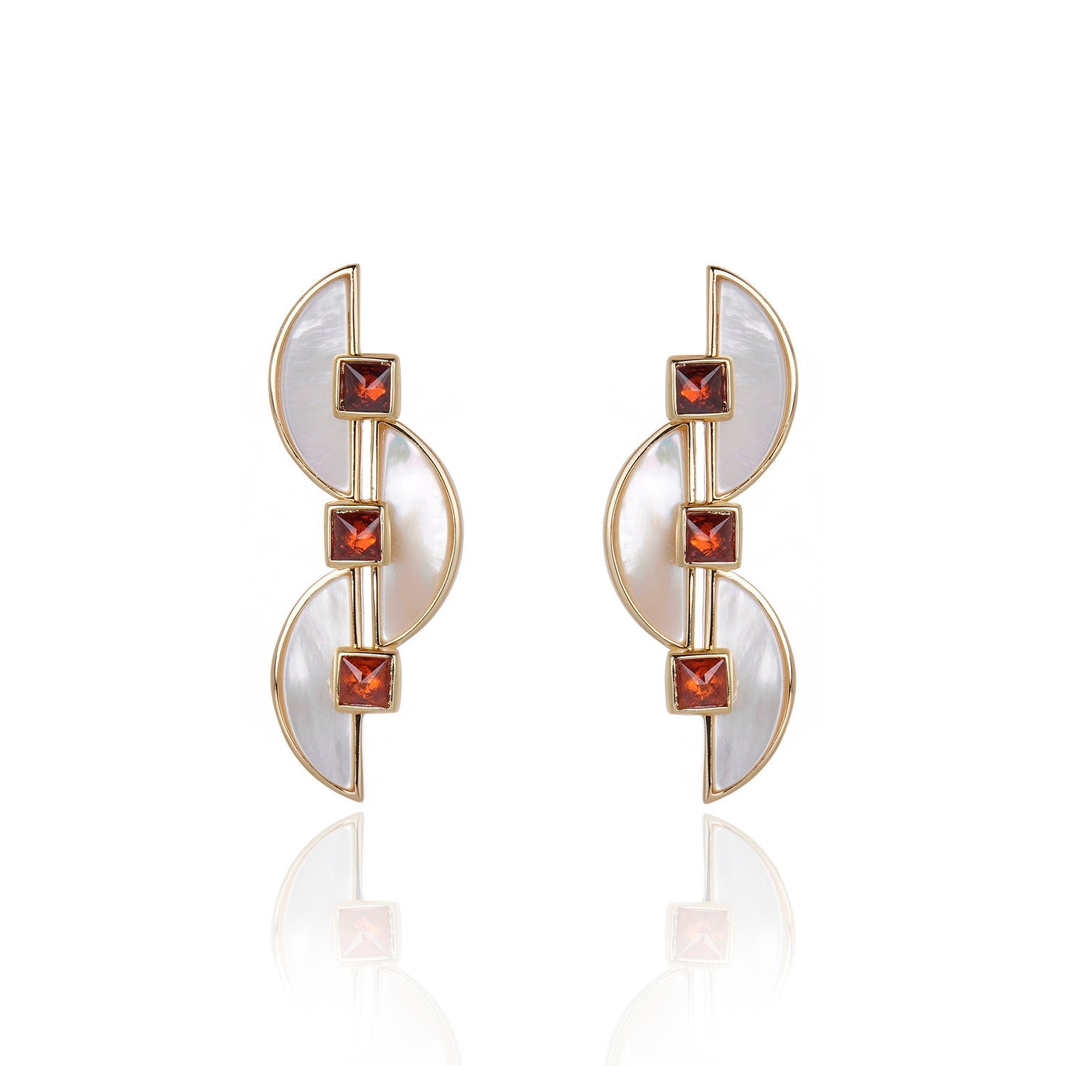 Connection Studs White Mother of Pearl