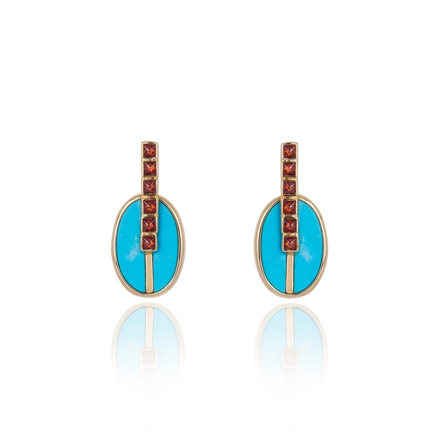 Inspire Drop Stud Blue Howlite