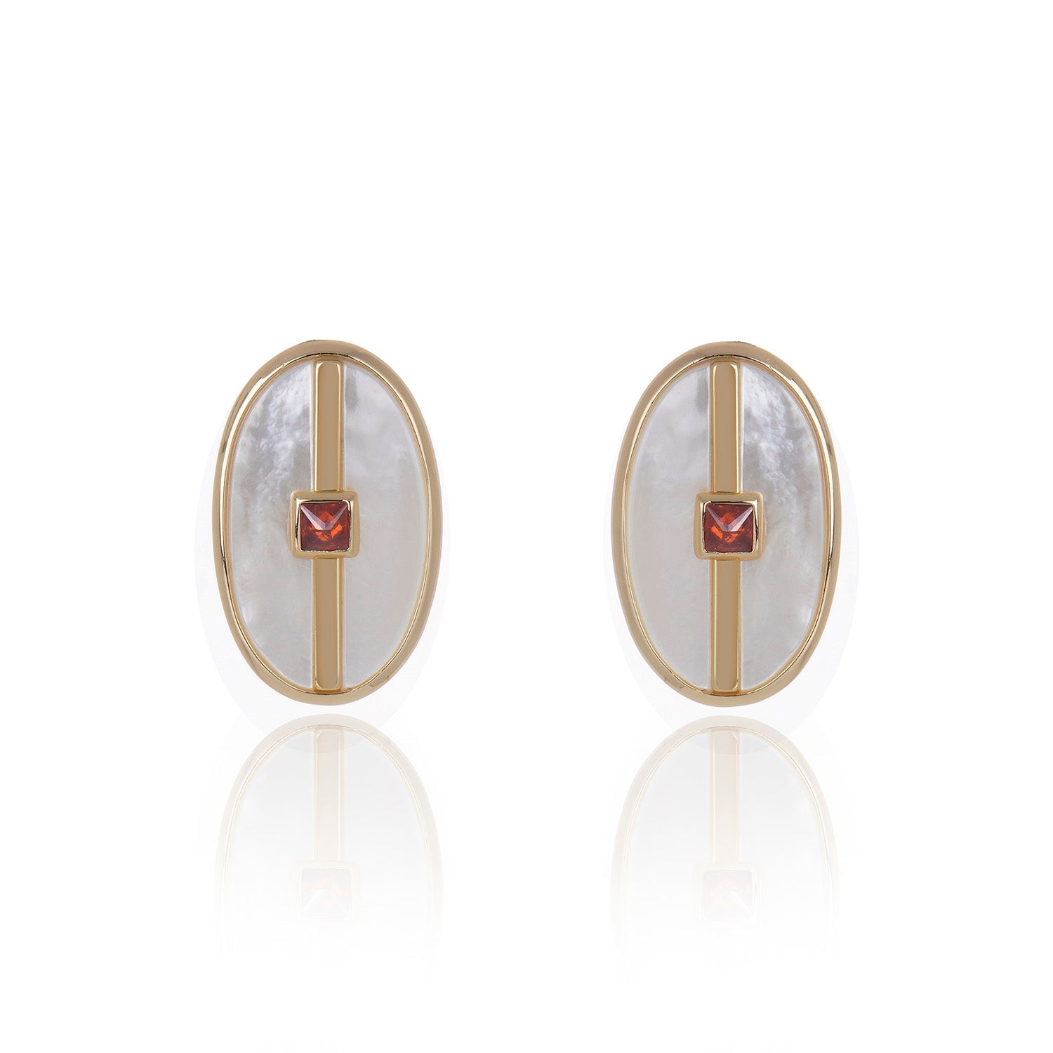 Inspire Earrings White Mother of Pearl