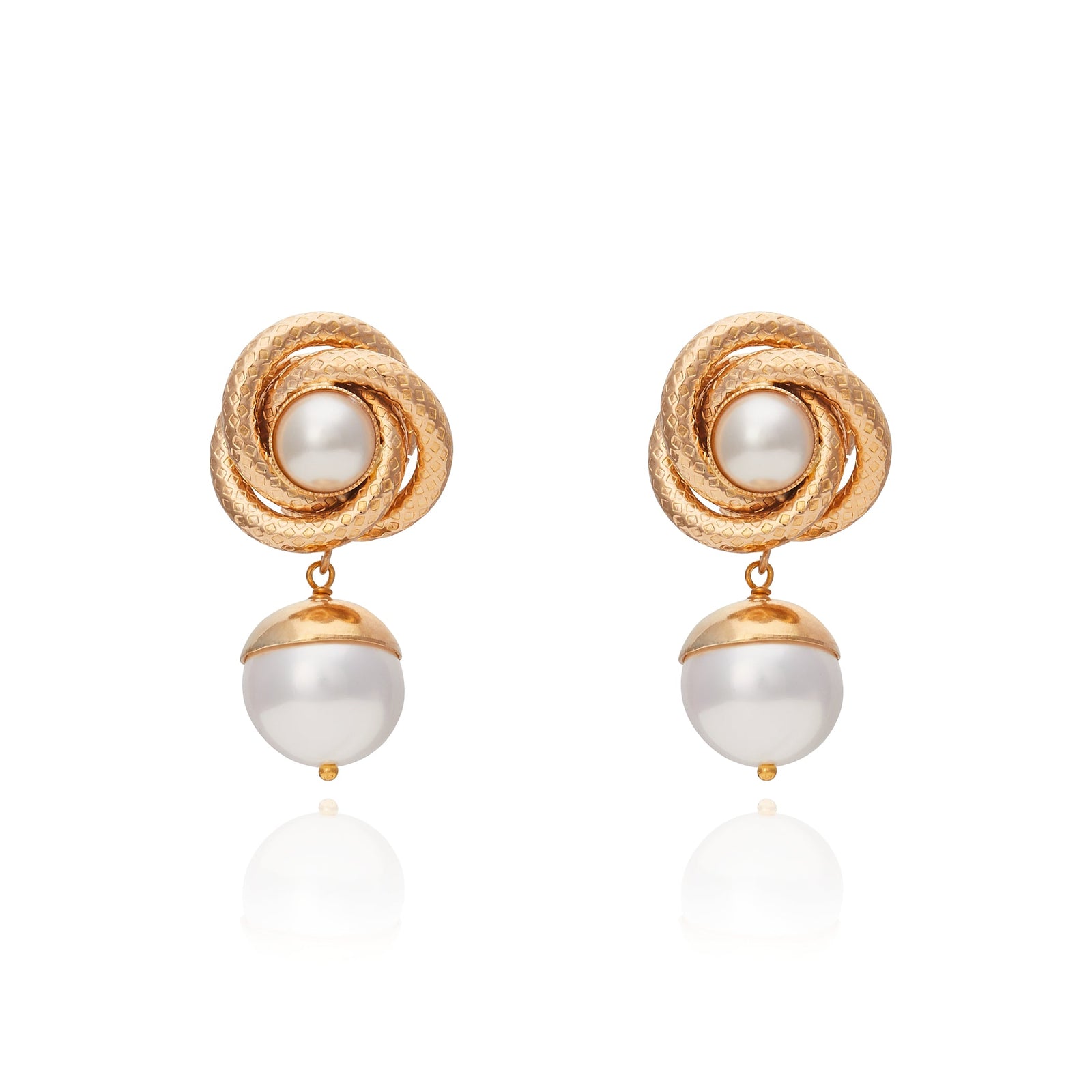 Vietnam Flower Earring 18K Gold Plated